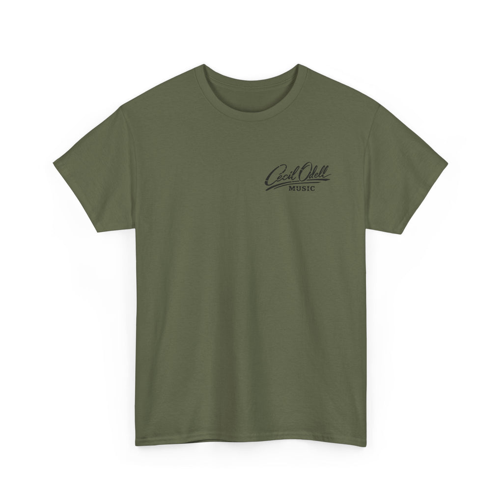 K9 Partner T-Shirt: 'Cecil Odell Music' Script Chest Design