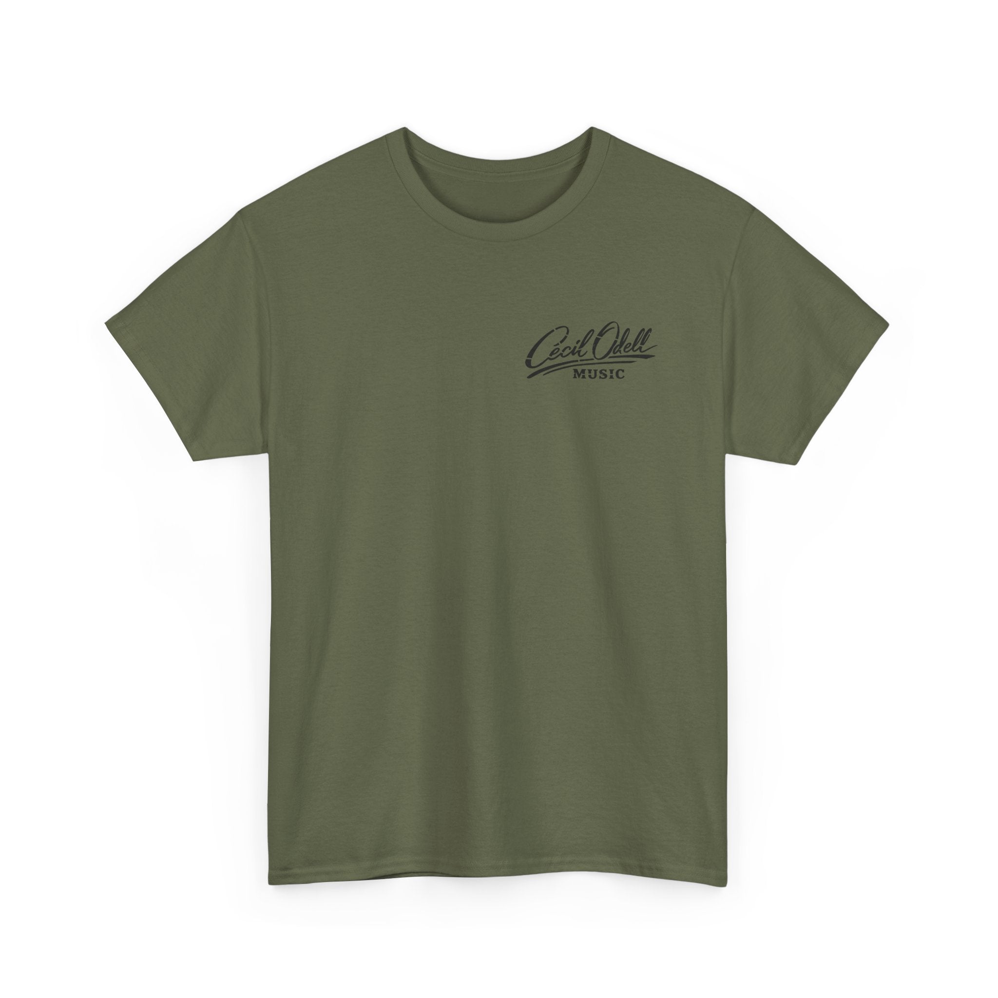 K9 Partner T-Shirt: 'Cecil Odell Music' Script Chest Design