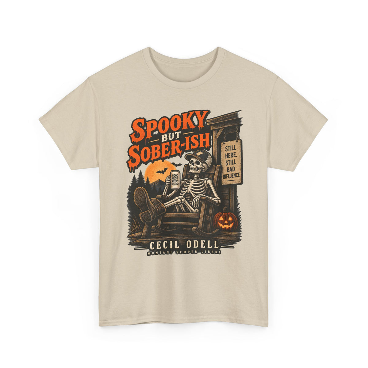 Spooky but Sober-ish Halloween Tee | Cecil Odell
