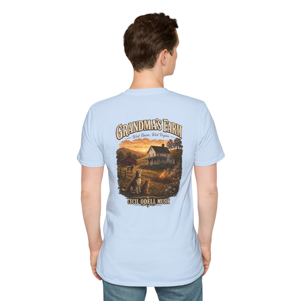 Grandma's Farm T-Shirt: West Union West Virginia Rustic Country Tee