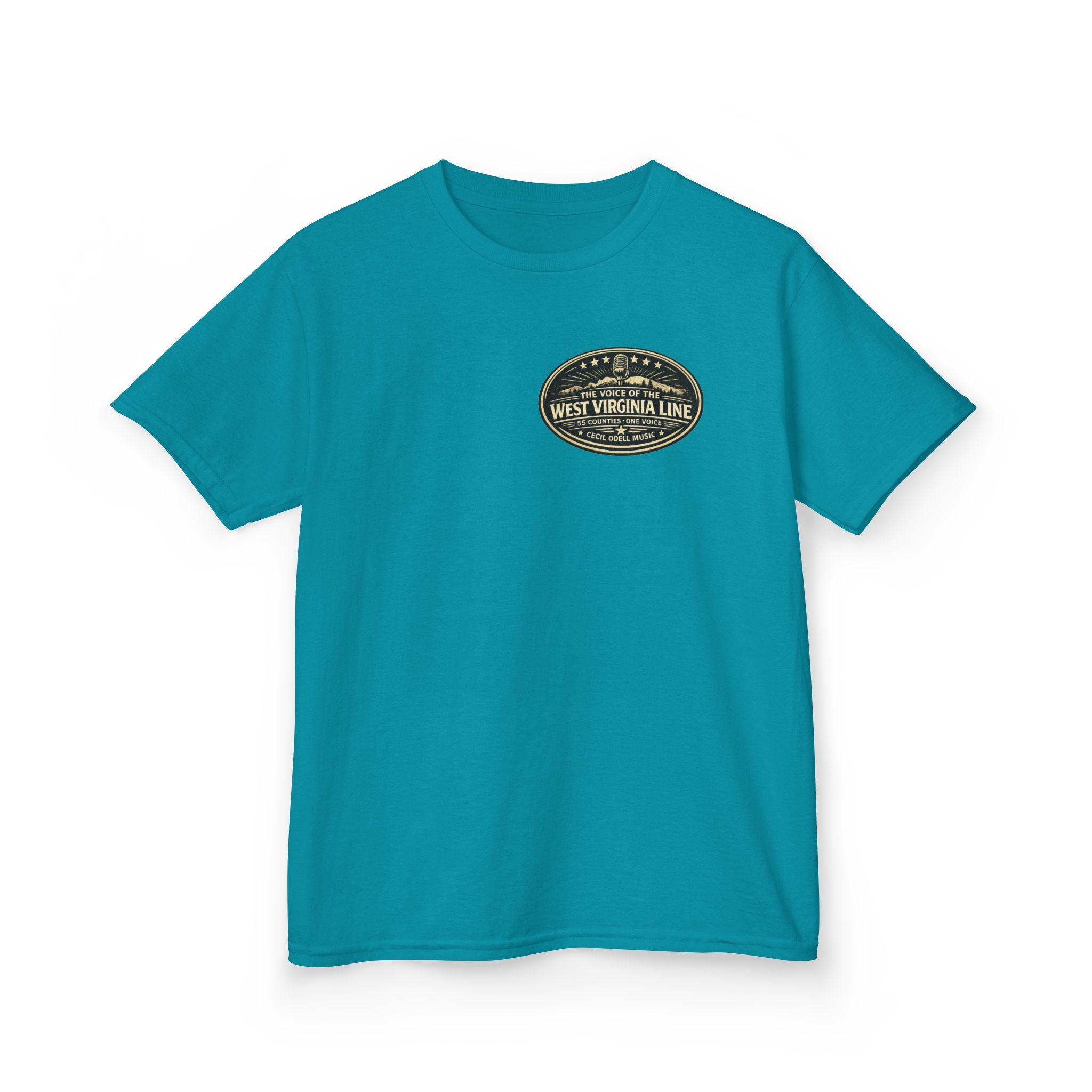West Virginia Line Kids T‑Shirt: 'The Voice of the West Virginia Line' Vintage Emblem