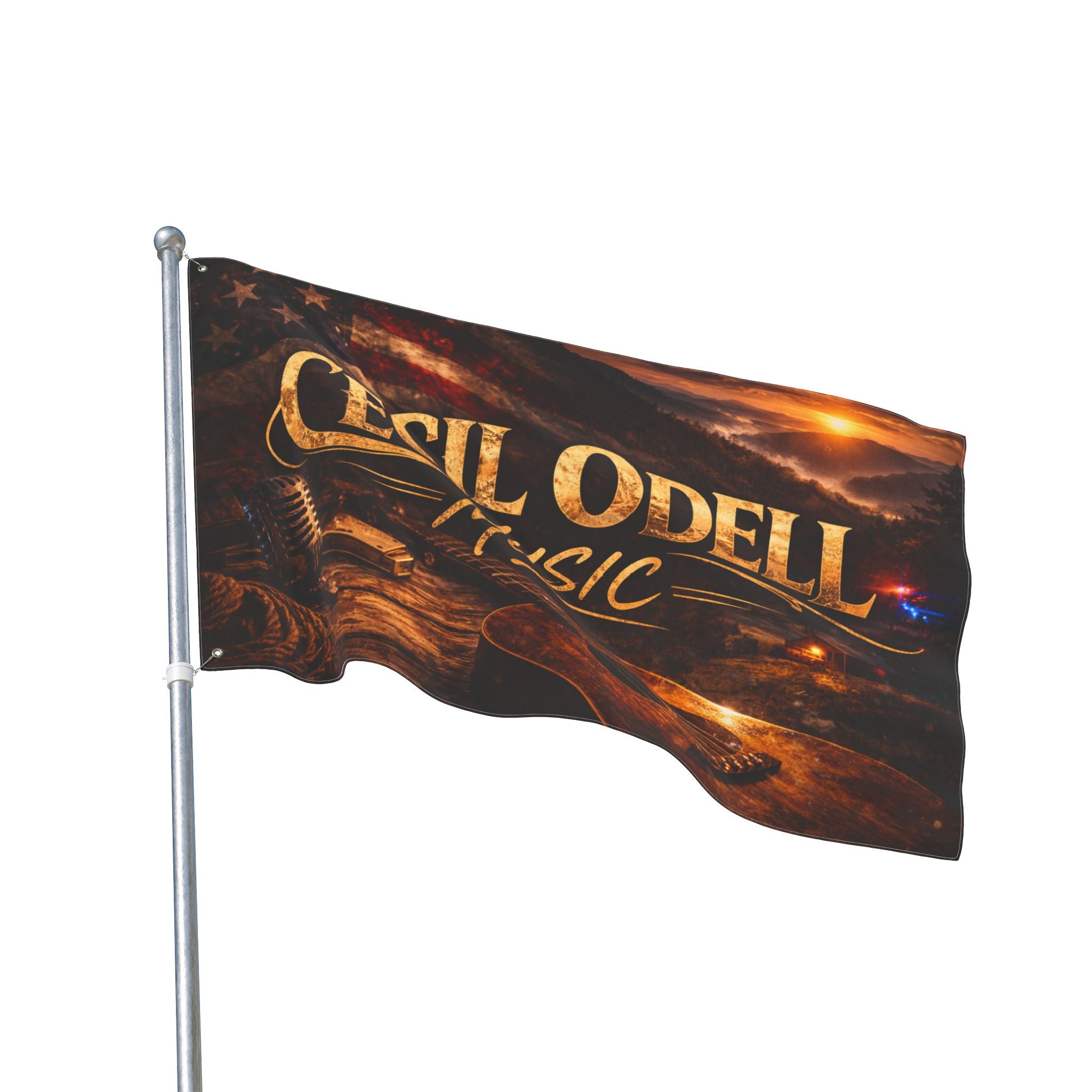 Cecil Odell Music Double-Sided Outdoor Flag
