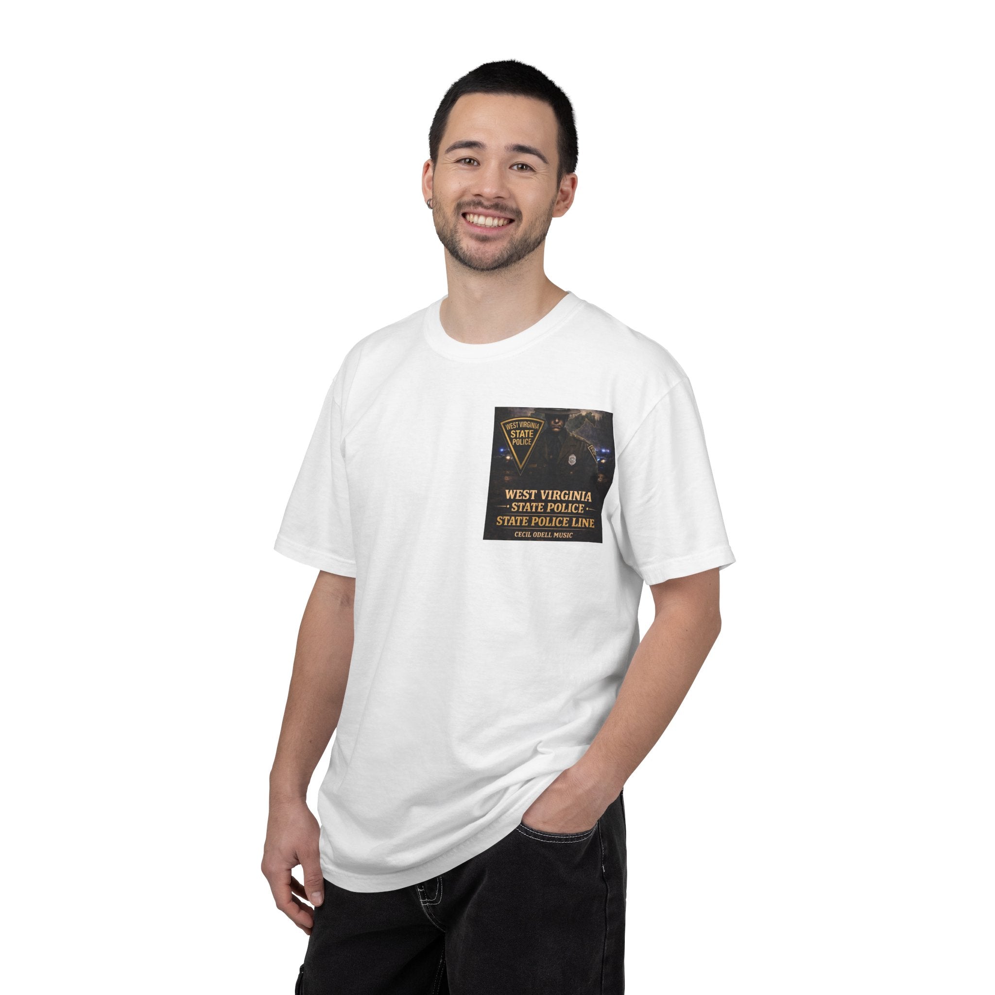 West Virginia State Police Graphic T-Shirt: 'State Police Line' Back Print