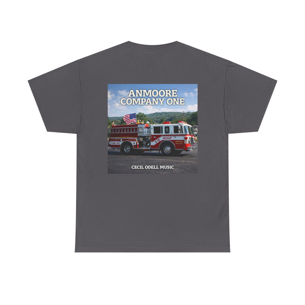 Firetruck Graphic Tee: "Anmoore Company One" Fire Department Tribute
