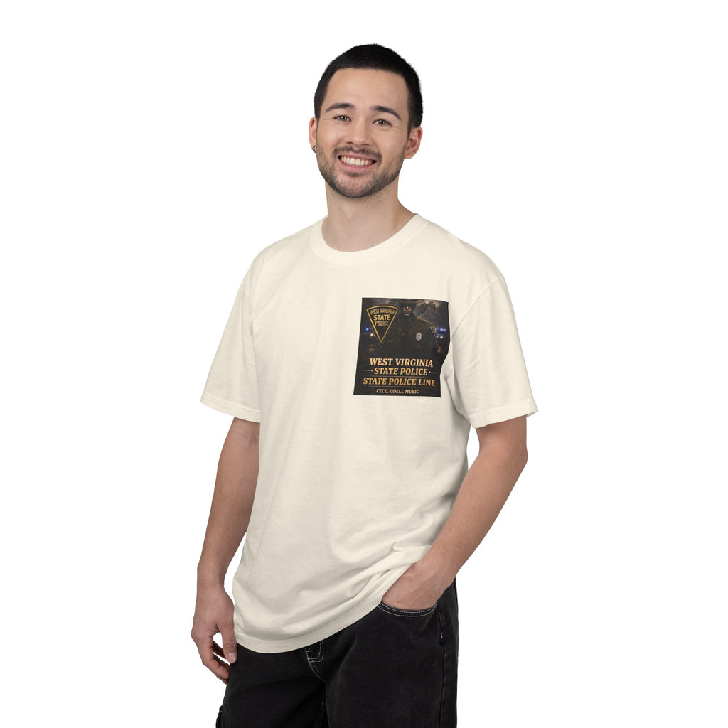 West Virginia State Police Graphic T-Shirt: 'State Police Line' Back Print