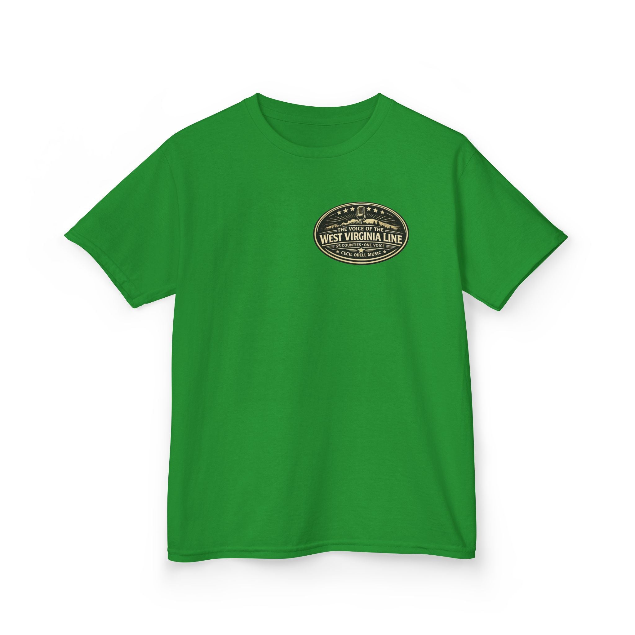 West Virginia Line Kids T‑Shirt: 'The Voice of the West Virginia Line' Vintage Emblem