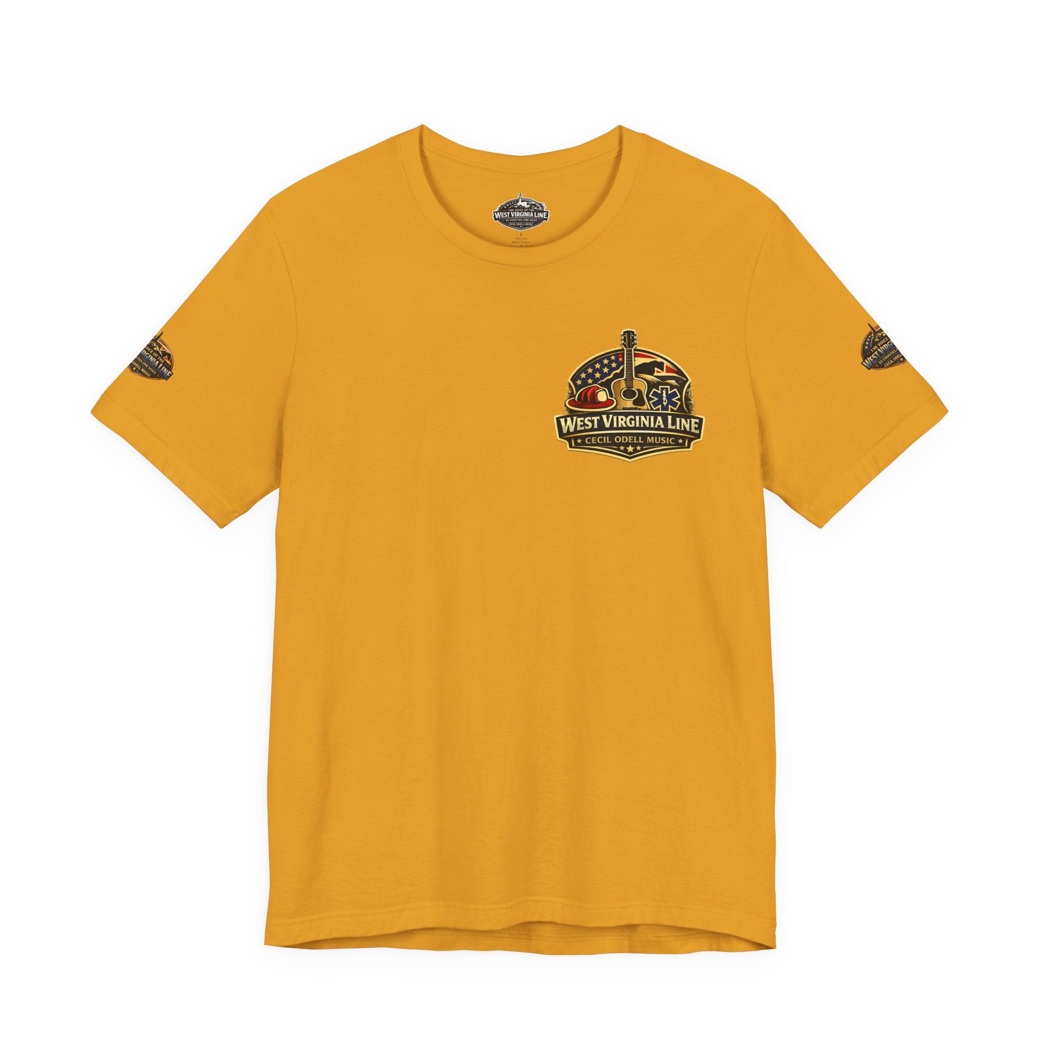 West Virginia Outlaw T-Shirt: Rustic Skull & Guns Country Graphic Tee
