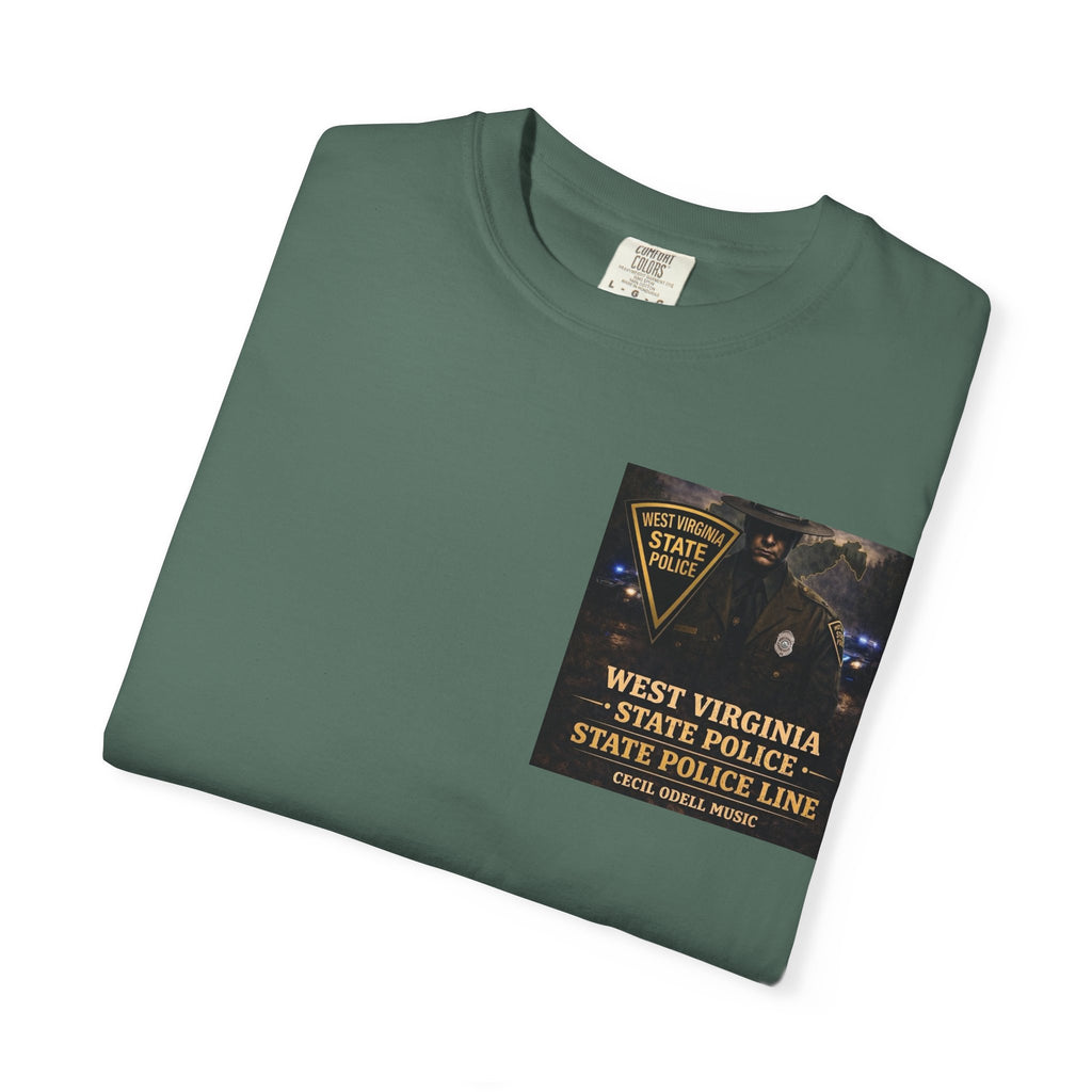 West Virginia State Police Graphic T-Shirt: 'State Police Line' Back Print