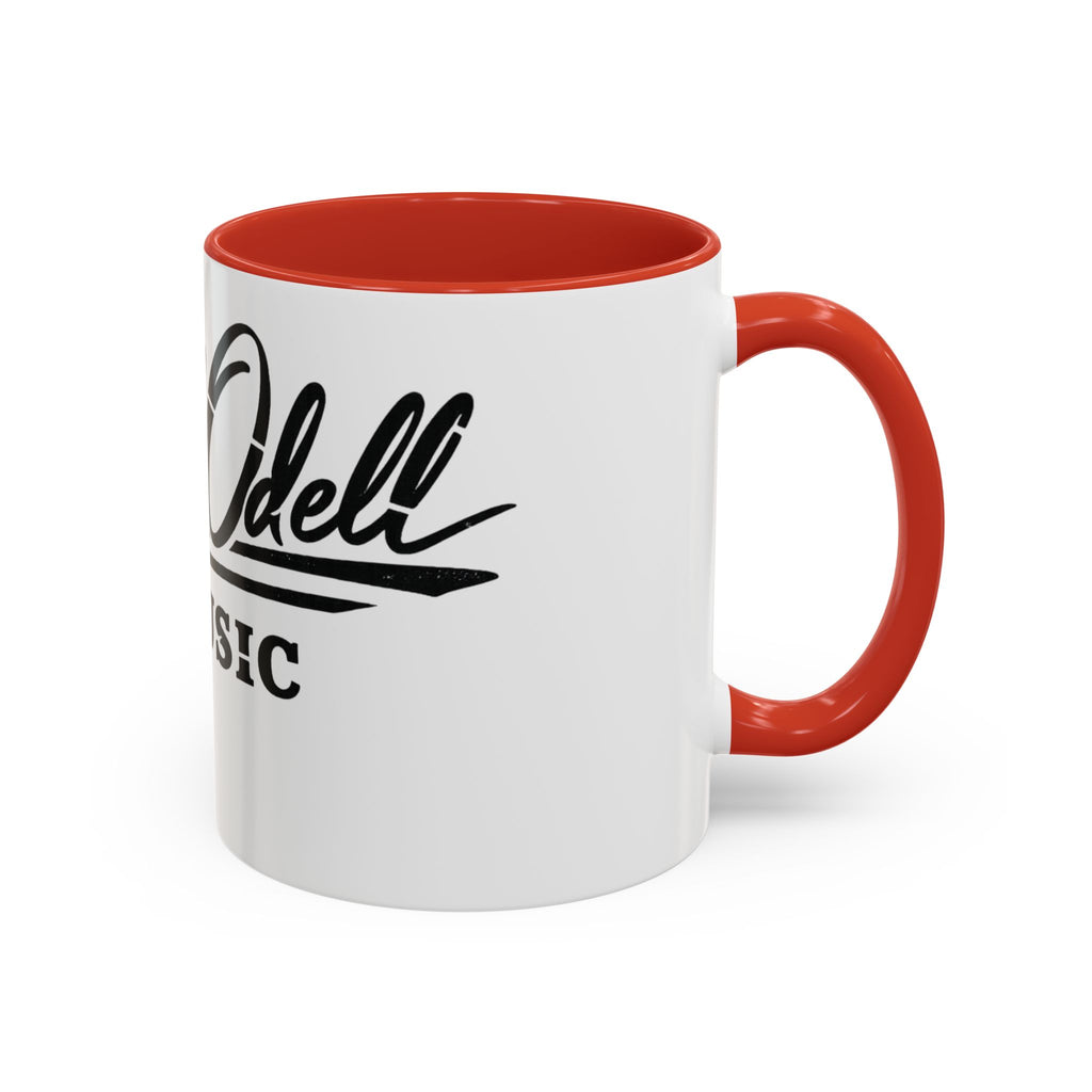 Cecil Odell Music Accent Coffee Mug: Black-Trim Musician Gift (11/15 oz)