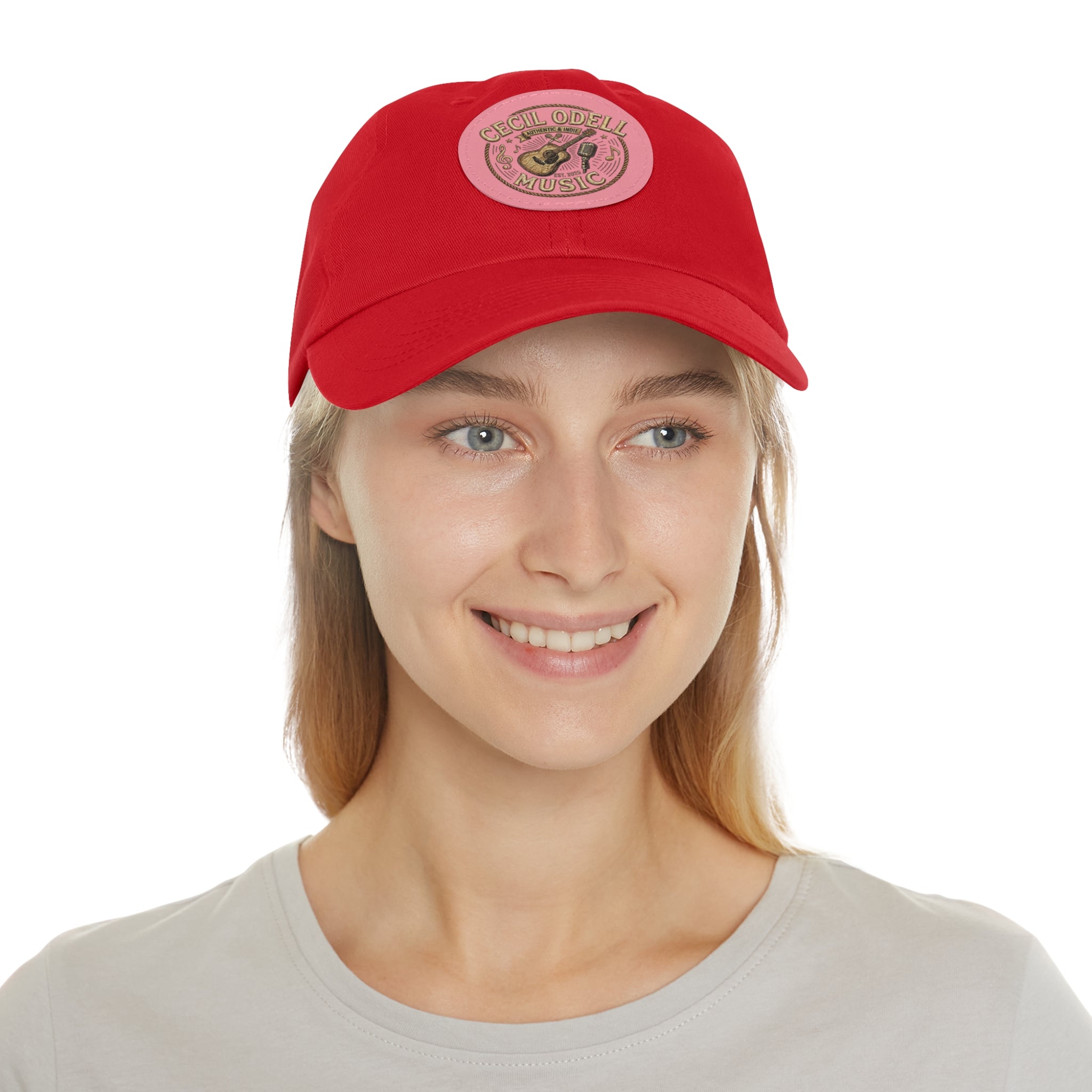 Cecil Odell Music Leather Patch Dad Hat