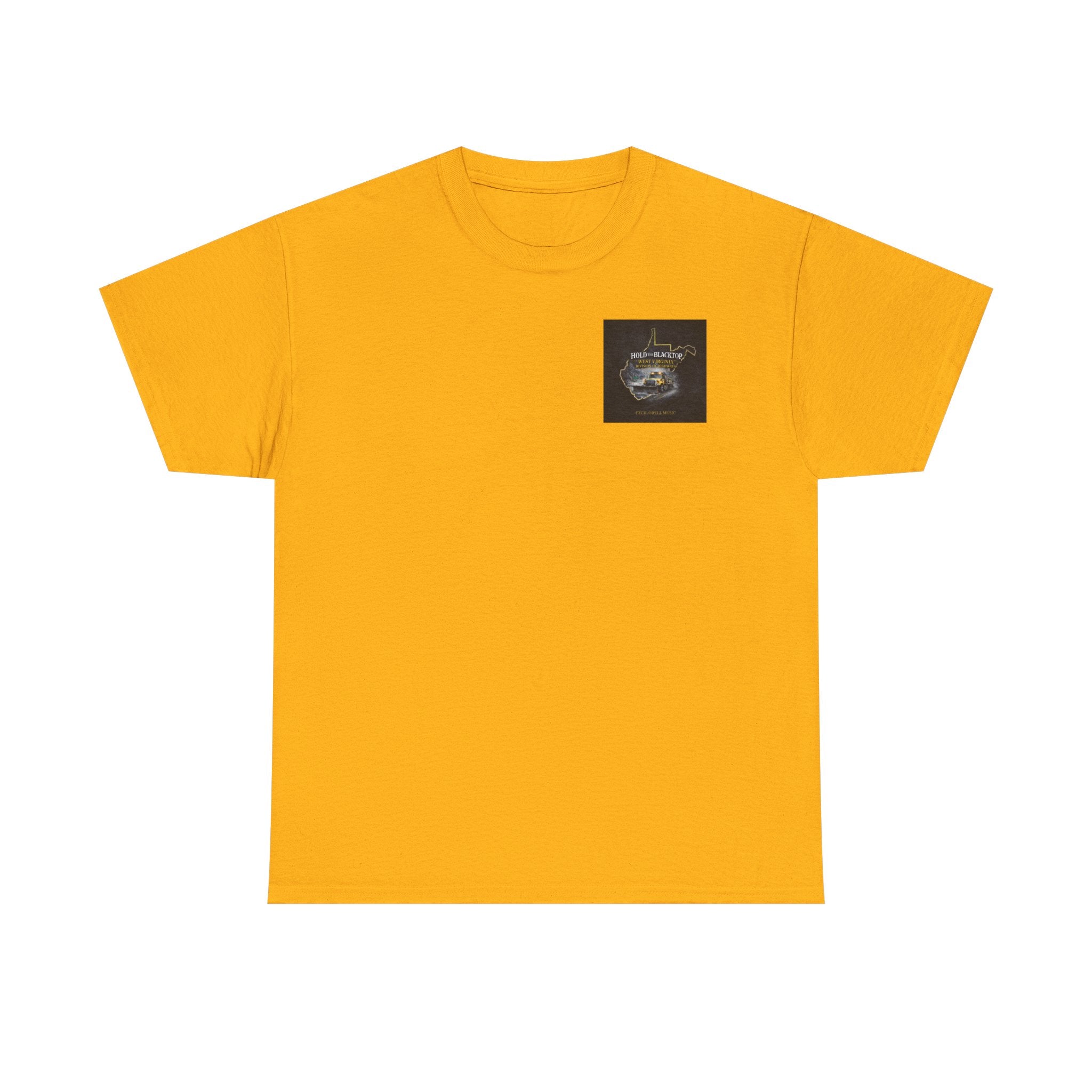 West Virginia 'Hold the Blacktop' Graphic Tee: Vintage Truck State Outline Music Shirt