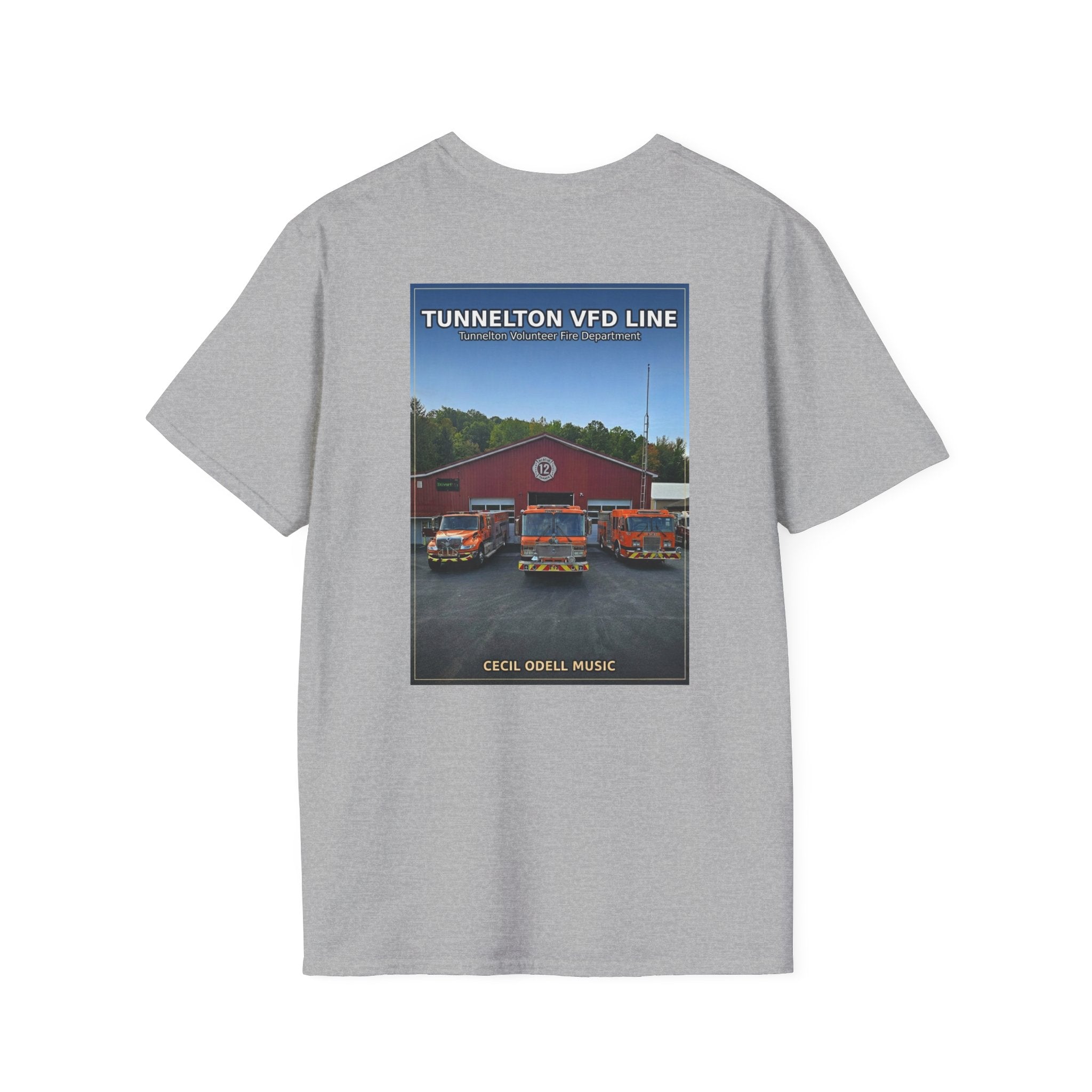 Fire Department T-Shirt: Tunnelton VFD Line Photo Tee