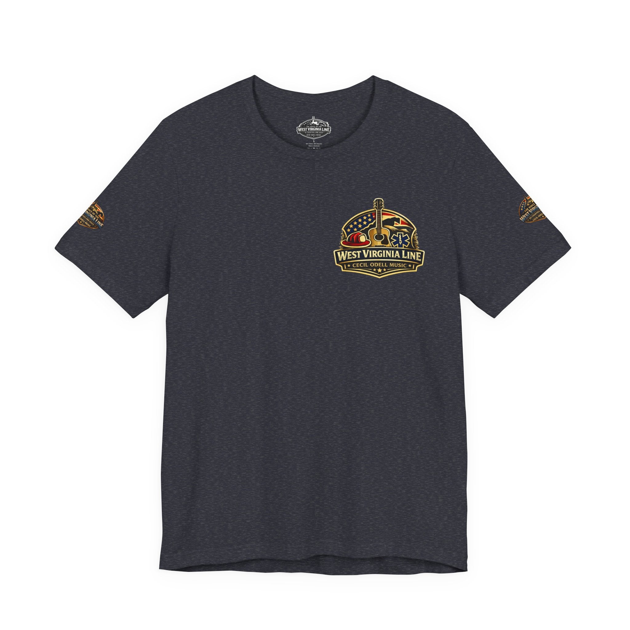 West Virginia Outlaw T-Shirt: Rustic Skull & Guns Country Graphic Tee