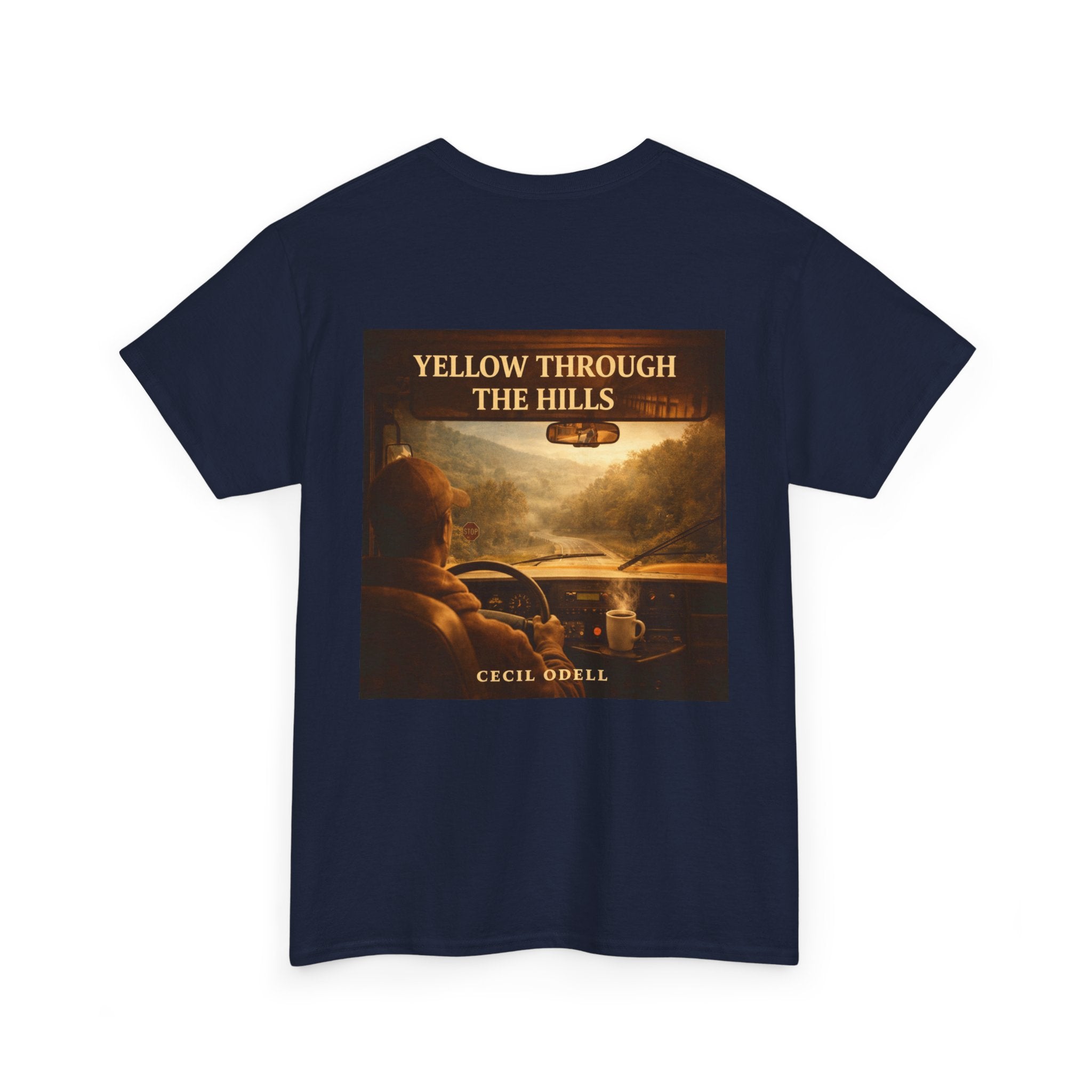 Album Art T‑Shirt: "Yellow Through The Hills" Vintage Roadtrip Tee