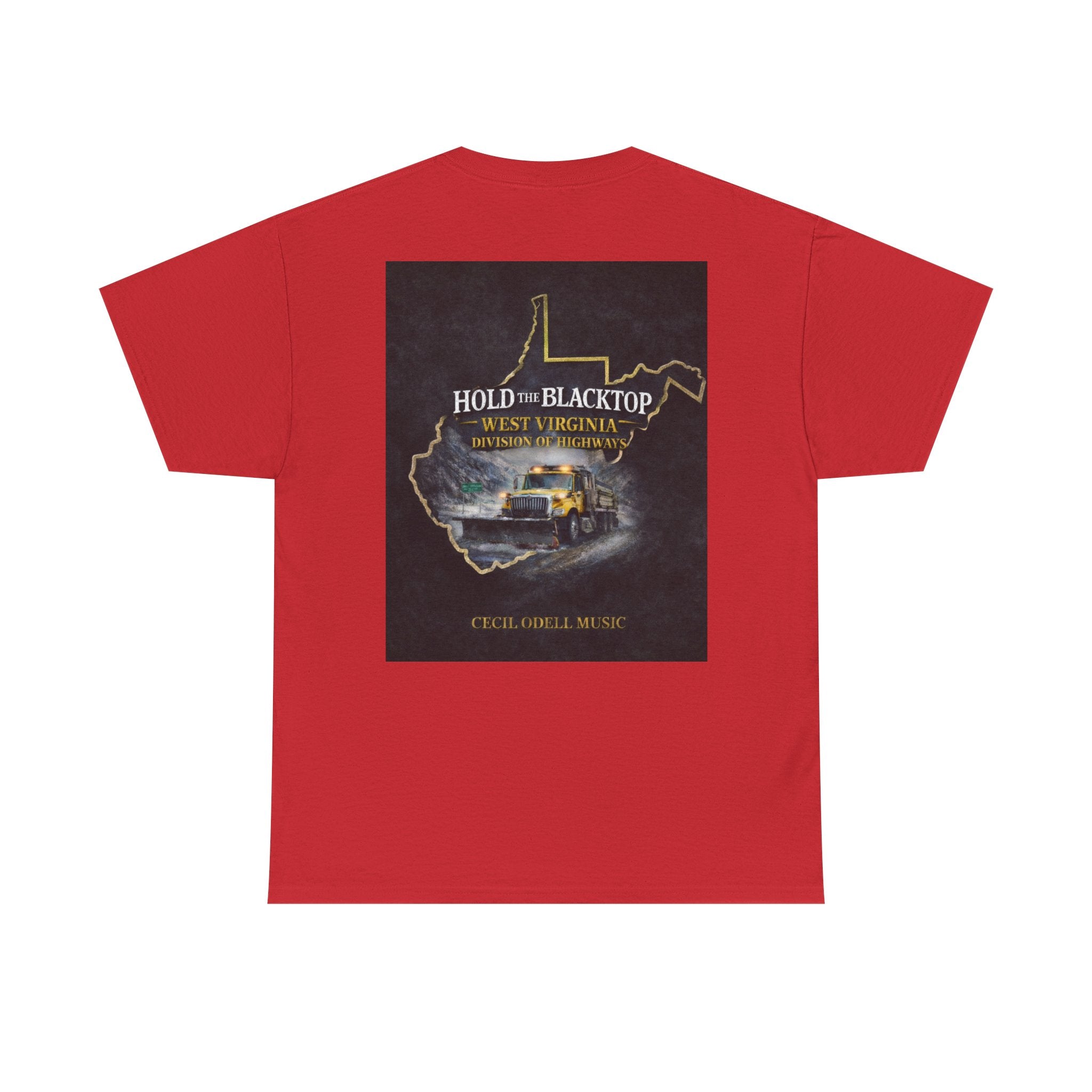 West Virginia 'Hold the Blacktop' Graphic Tee: Vintage Truck State Outline Music Shirt