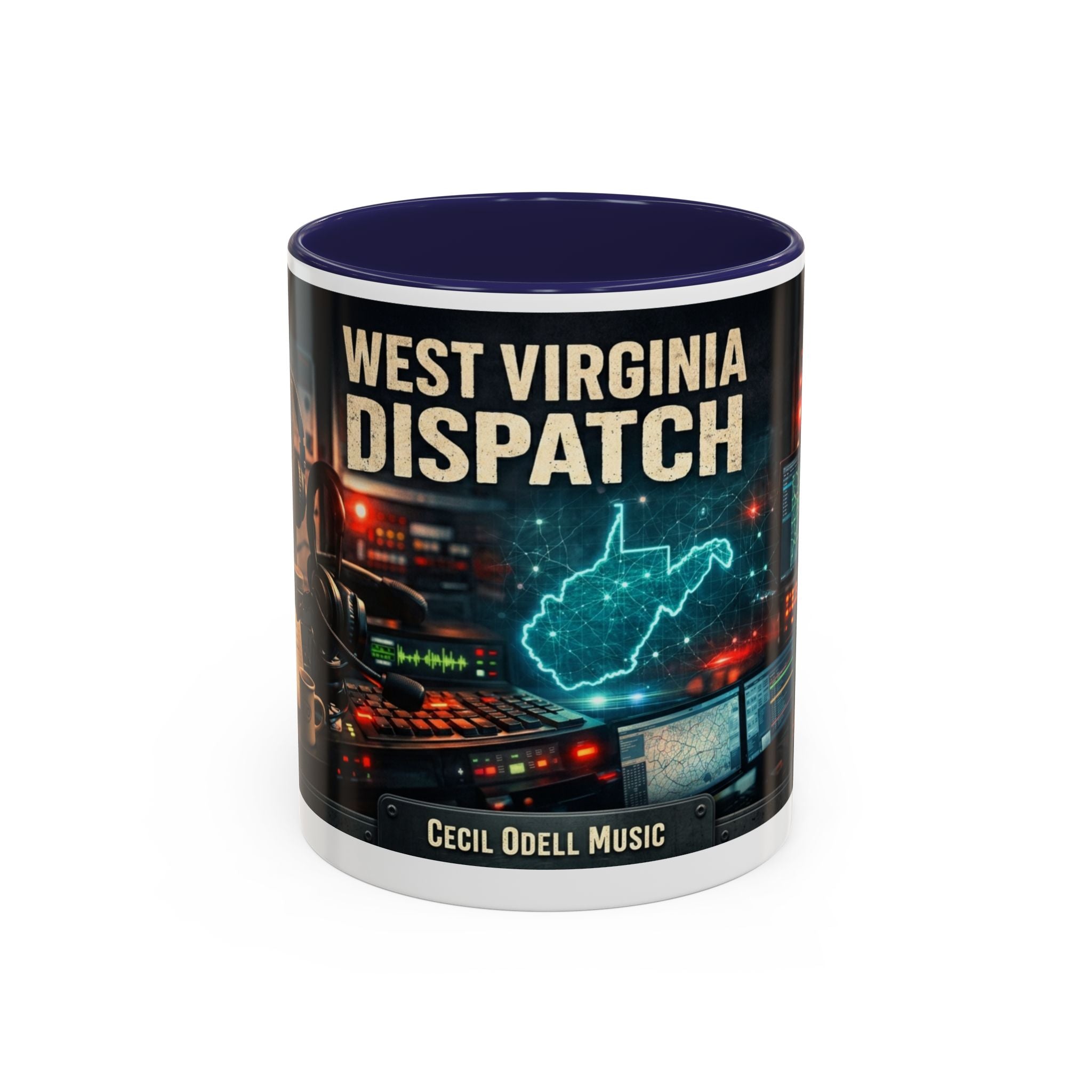 West Virginia Dispatch Accent Coffee Mug: Emergency Dispatch Radio Operator Gift (11/15oz)