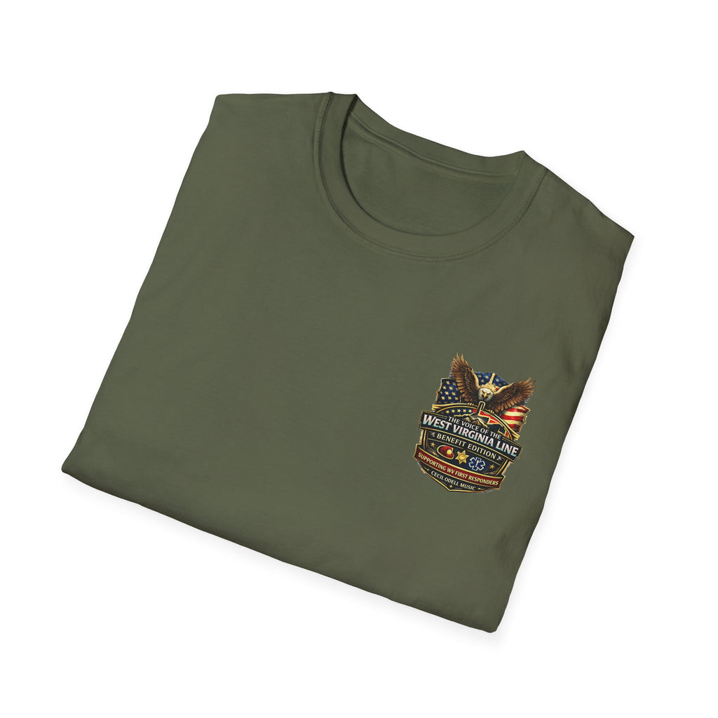 Fire Department T-Shirt: Tunnelton VFD Line Photo Tee