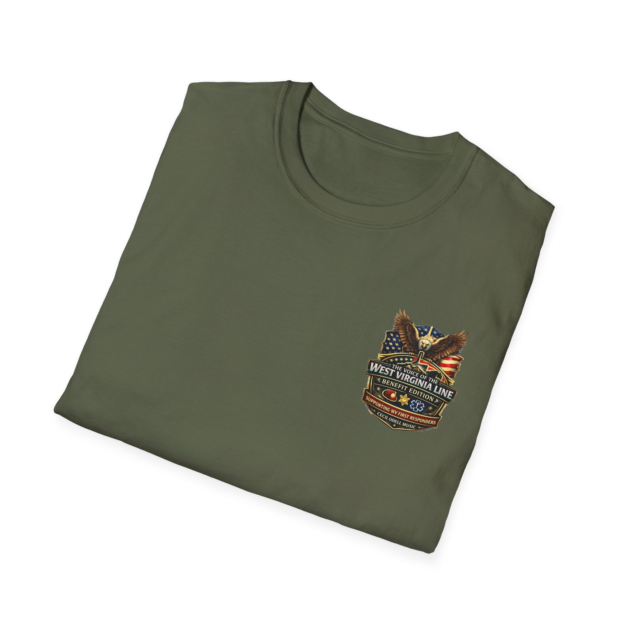 Fire Department T-Shirt: Tunnelton VFD Line Photo Tee