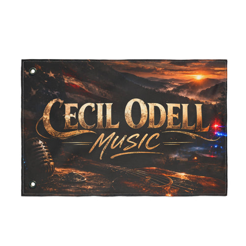 Cecil Odell Music Double-Sided Outdoor Banner Flag
