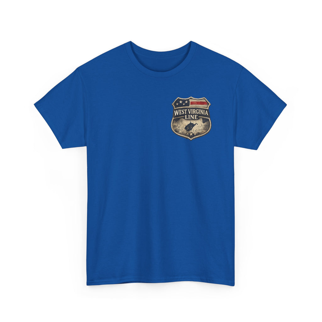 West Virginia Line Benefit Tee: Supporting First Responders (Eagle & Flag)