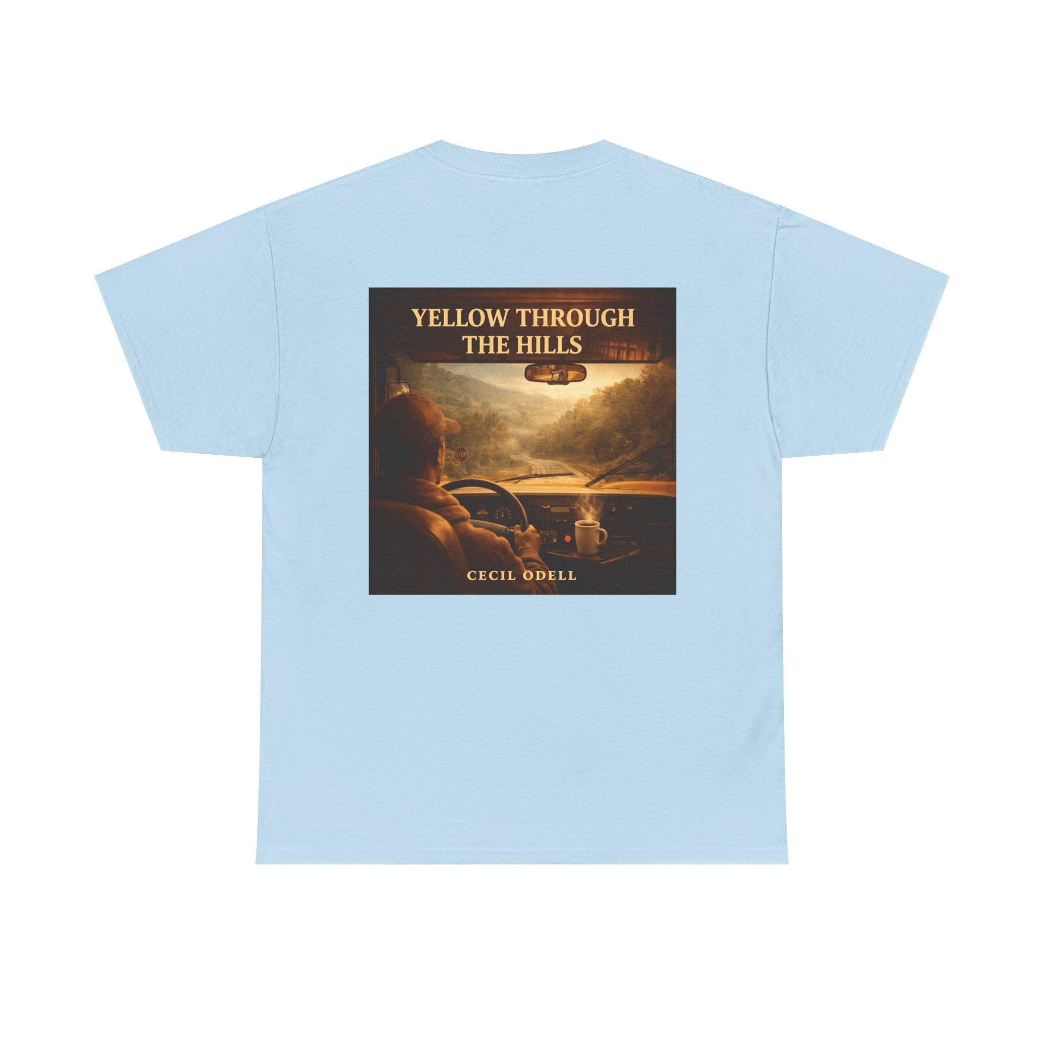 Album Art T‑Shirt: "Yellow Through The Hills" Vintage Roadtrip Tee
