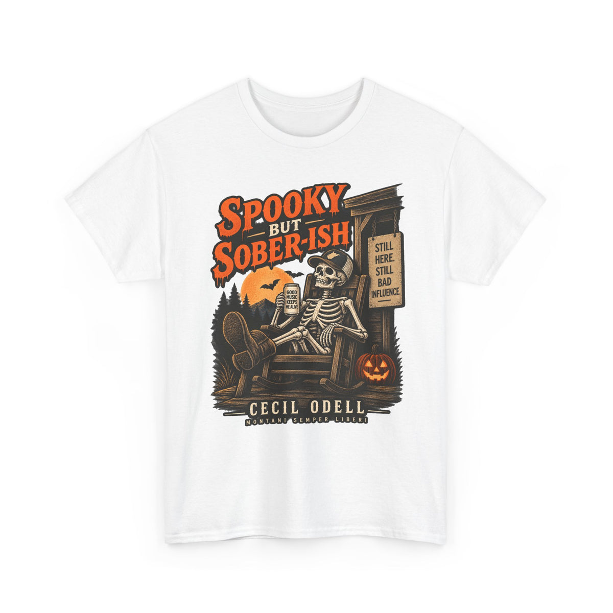Spooky but Sober-ish Halloween Tee | Cecil Odell