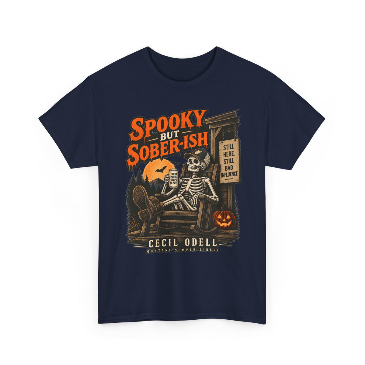 Spooky but Sober-ish Halloween Tee | Cecil Odell