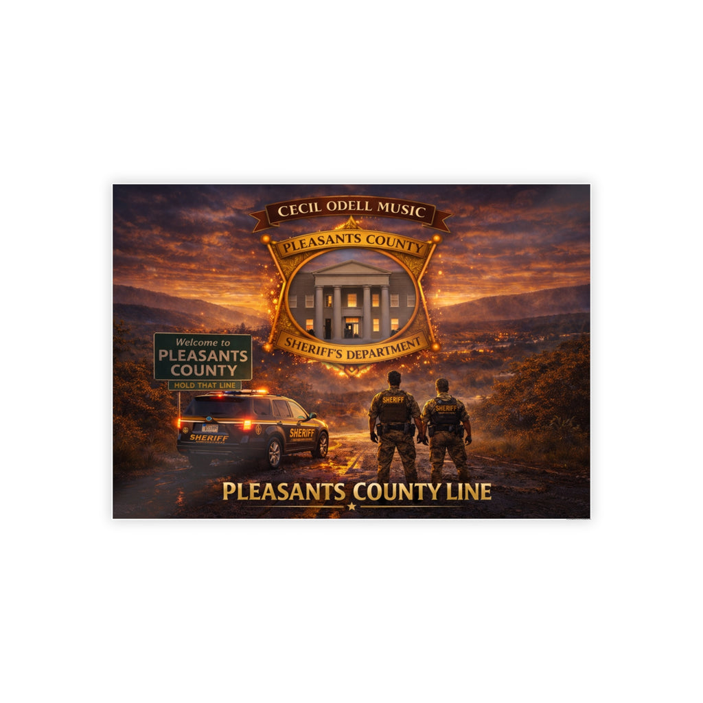 Pleasants County Sheriff Poster - Gloss Police Wall Art