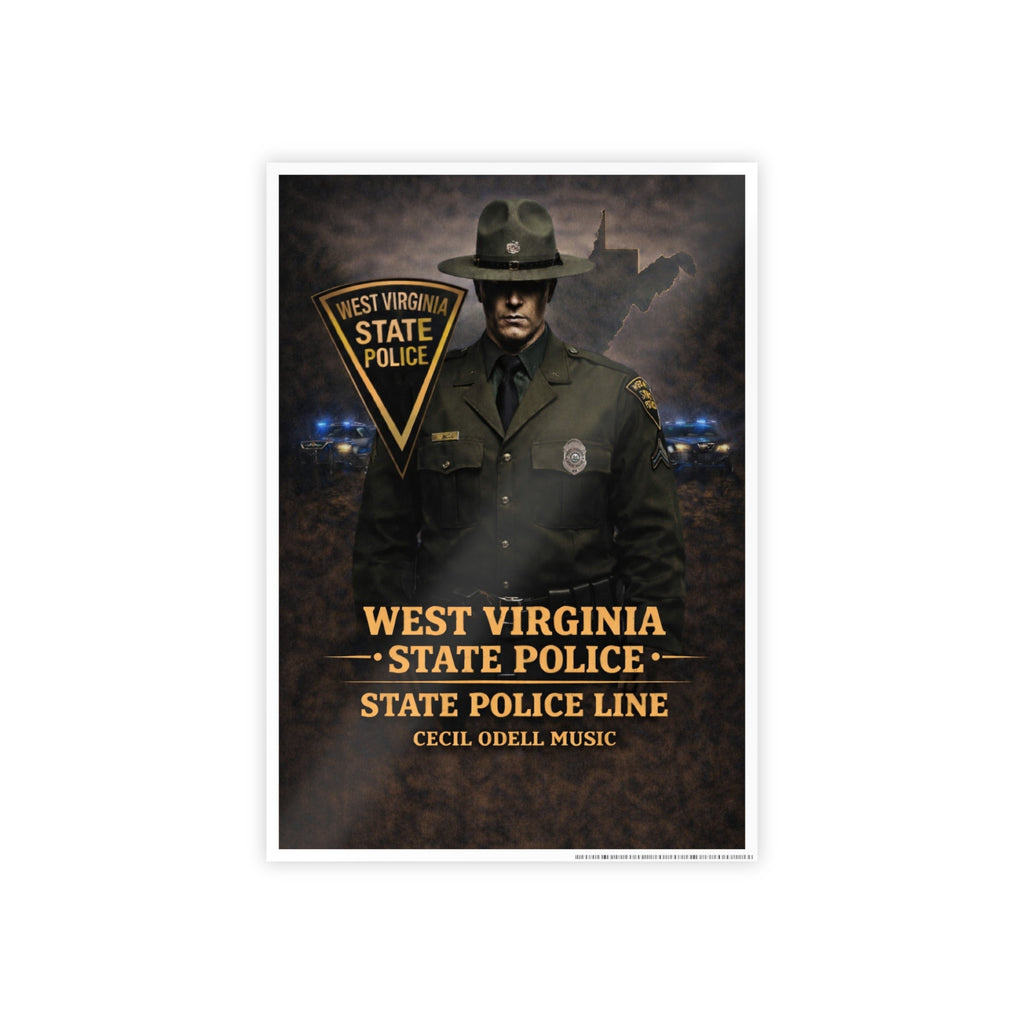 West Virginia State Police Poster: State Police Line Tribute Gloss Poster