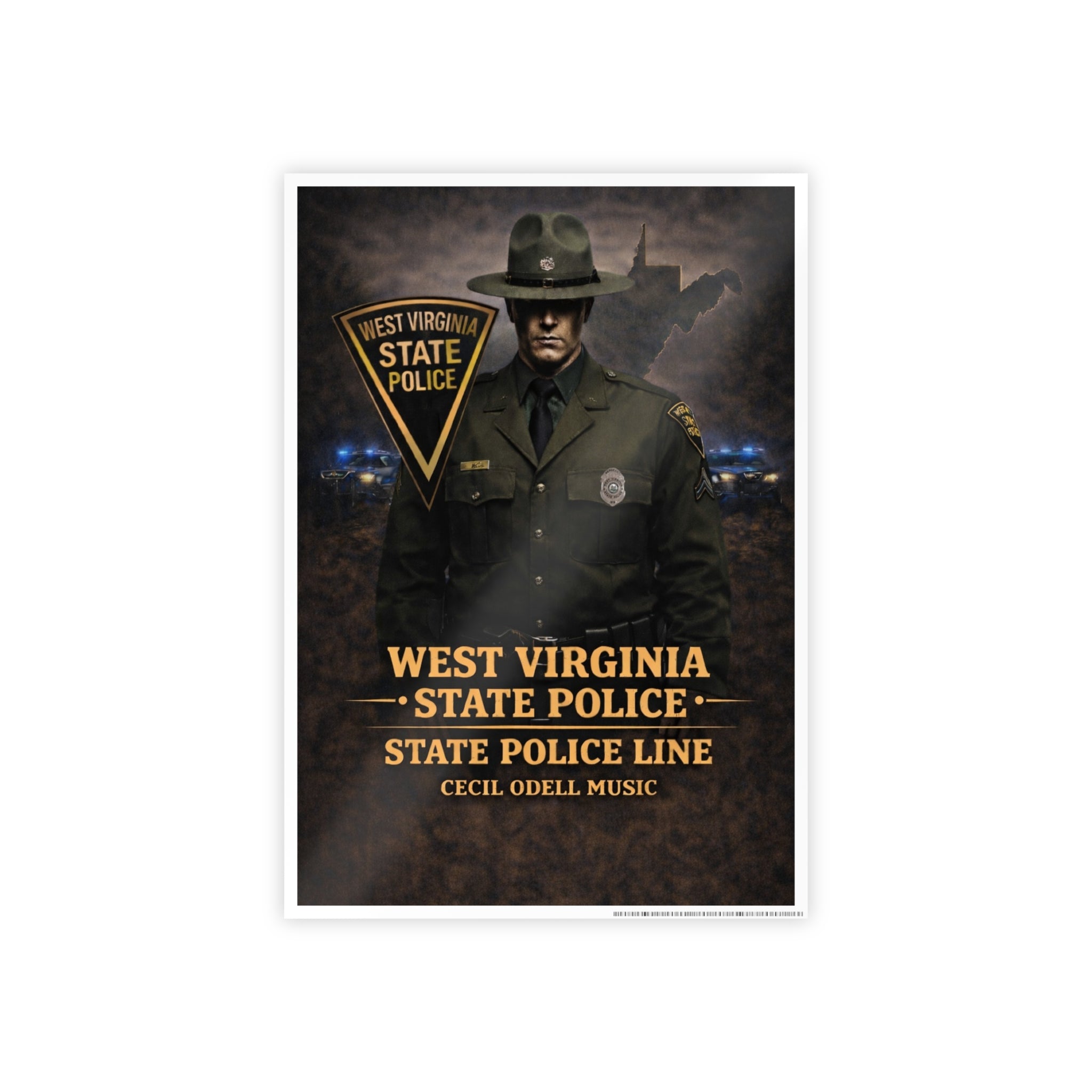 West Virginia State Police Poster: State Police Line Tribute Gloss Poster