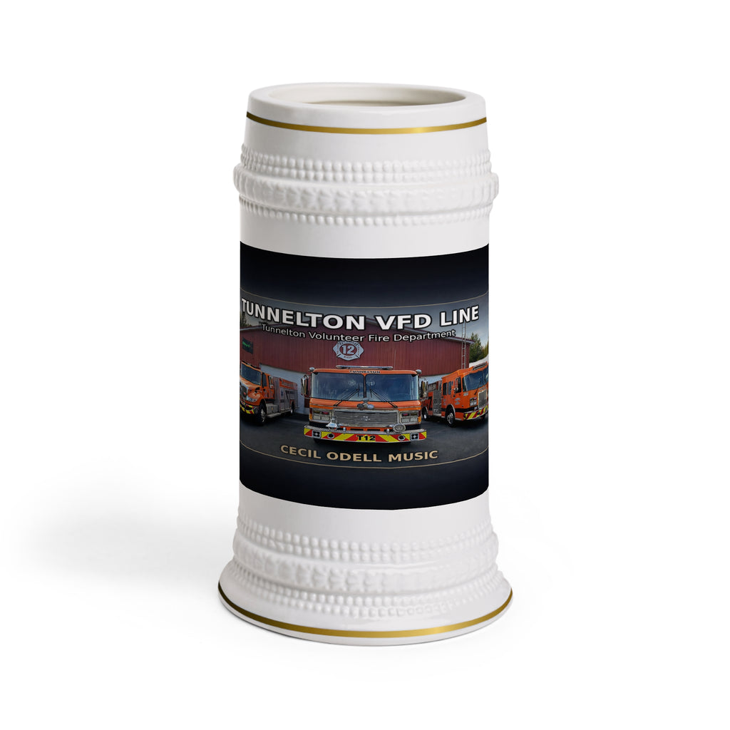 Tunnelton VFD Line Beer Stein: Fire Department Tribute Mug