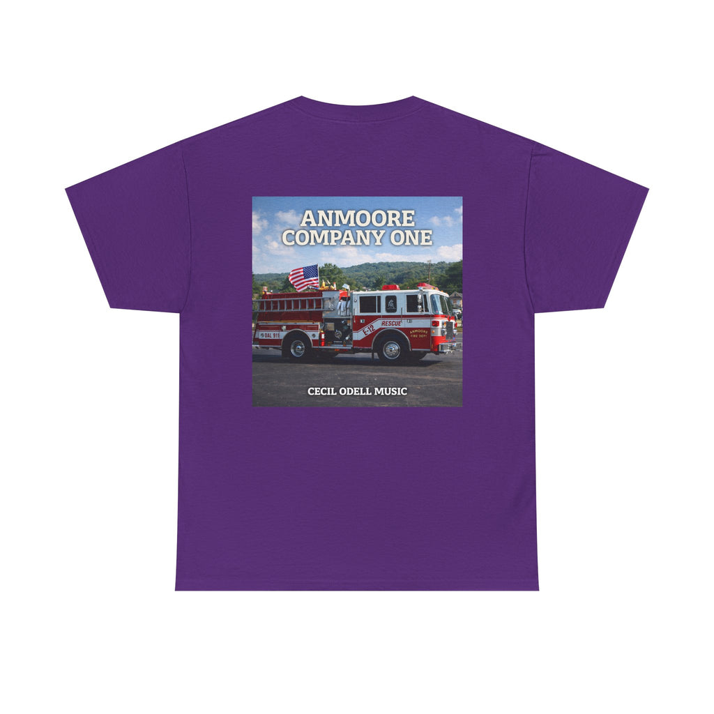 Firetruck Graphic Tee: "Anmoore Company One" Fire Department Tribute