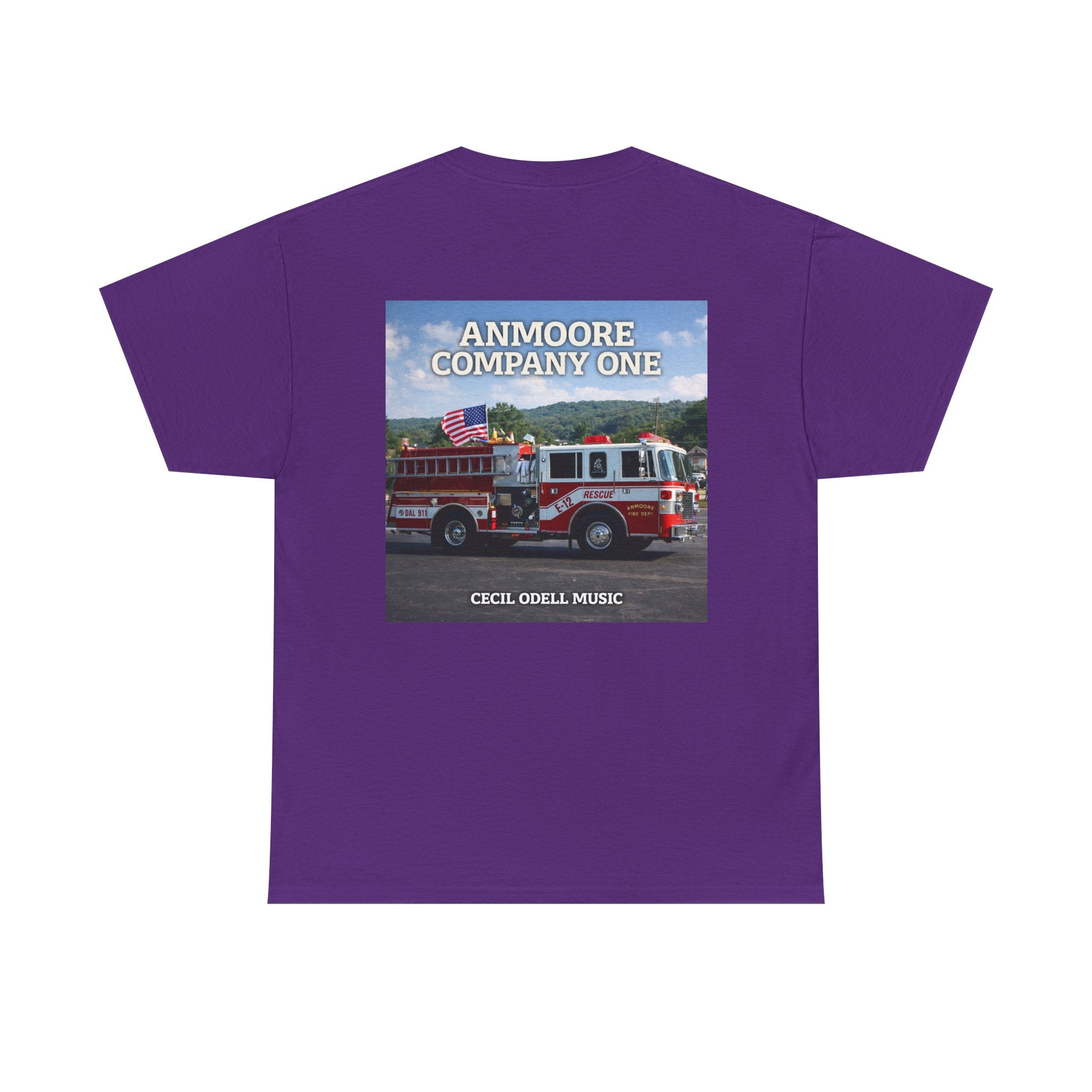 Firetruck Graphic Tee: "Anmoore Company One" Fire Department Tribute