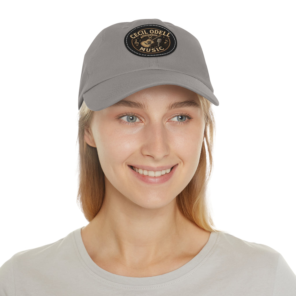 Cecil Odell Music Leather Patch Dad Hat