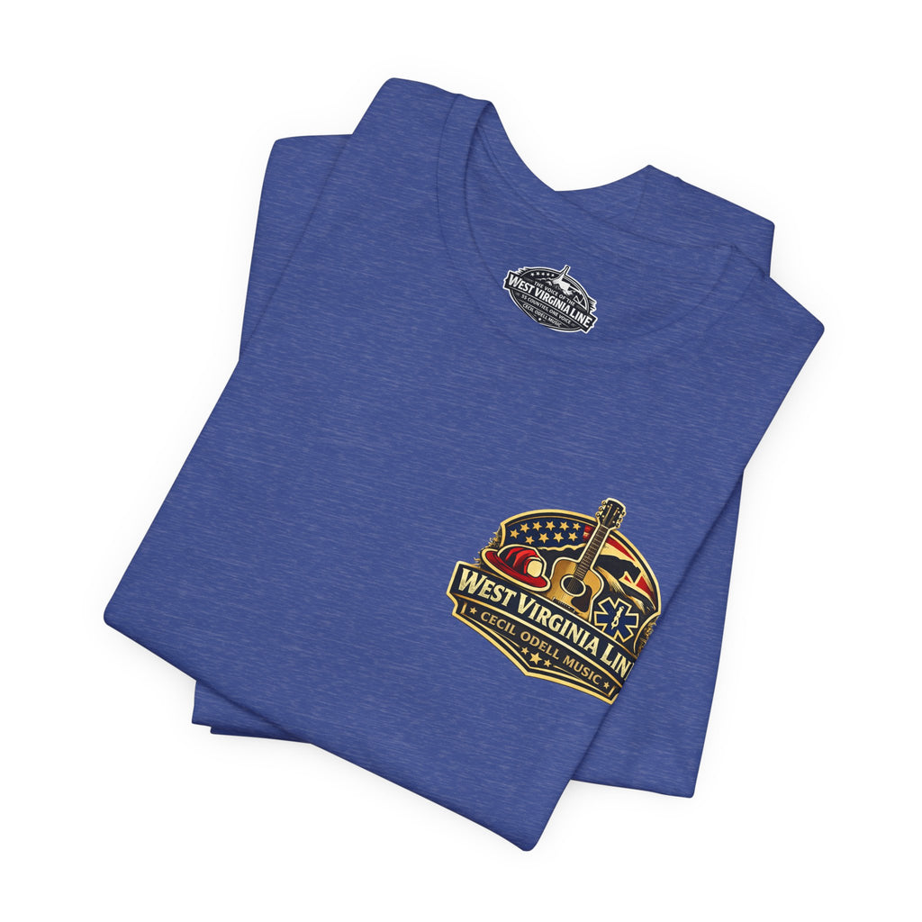West Virginia Outlaw T-Shirt: Rustic Skull & Guns Country Graphic Tee