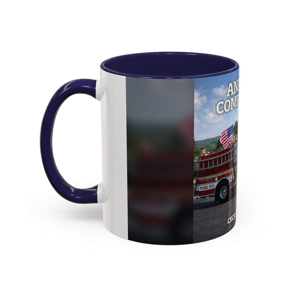 Fire Truck Coffee Mug: Anmoore Company One Tribute (Cecil Odell Music)