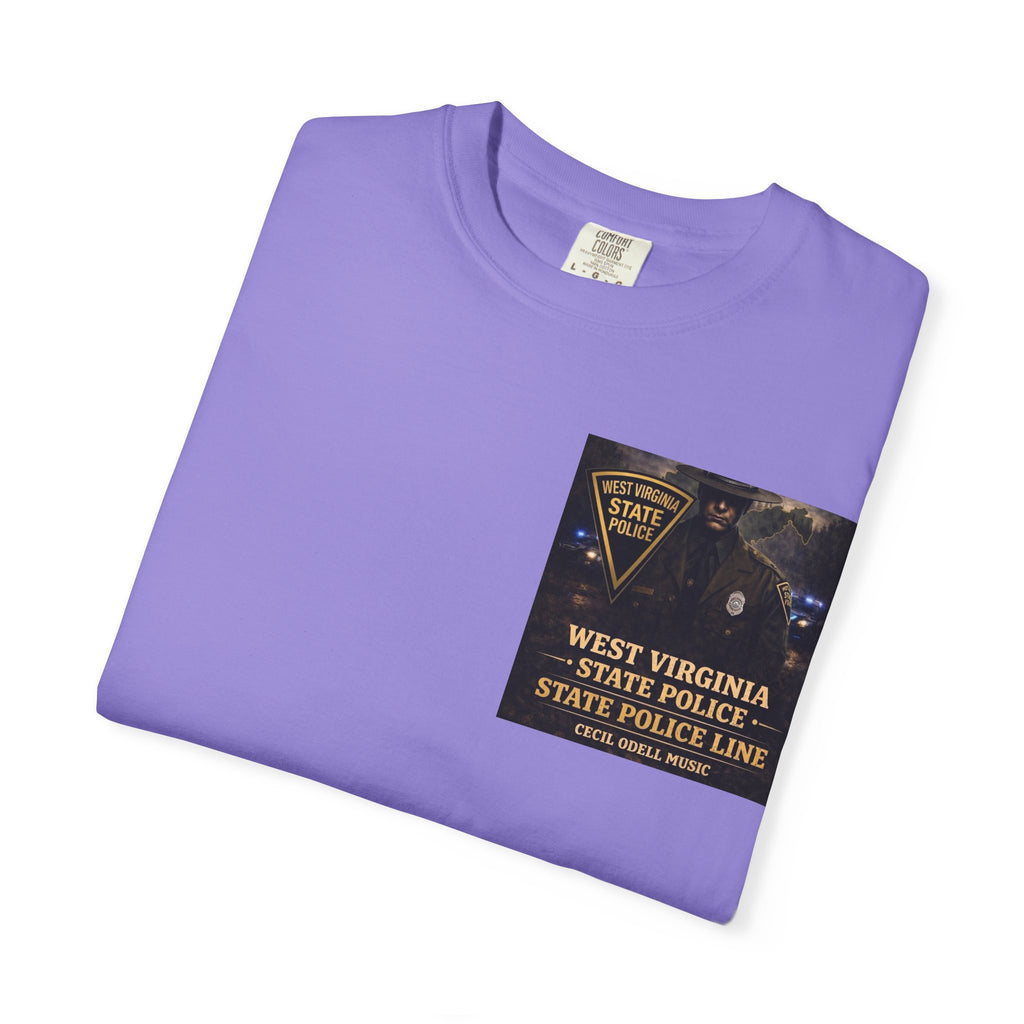West Virginia State Police Graphic T-Shirt: 'State Police Line' Back Print