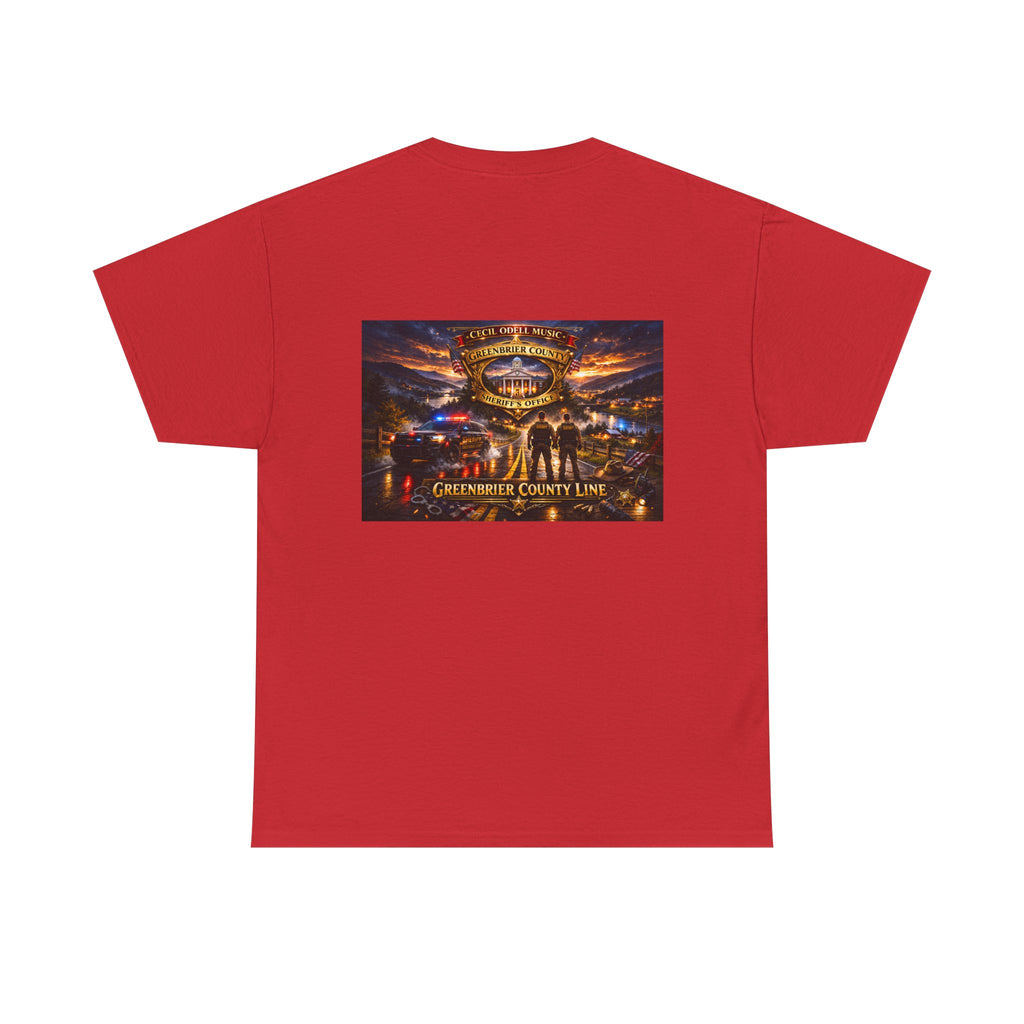 Greenbrier County Line Concert Tee: Vintage Live Music Poster Shirt