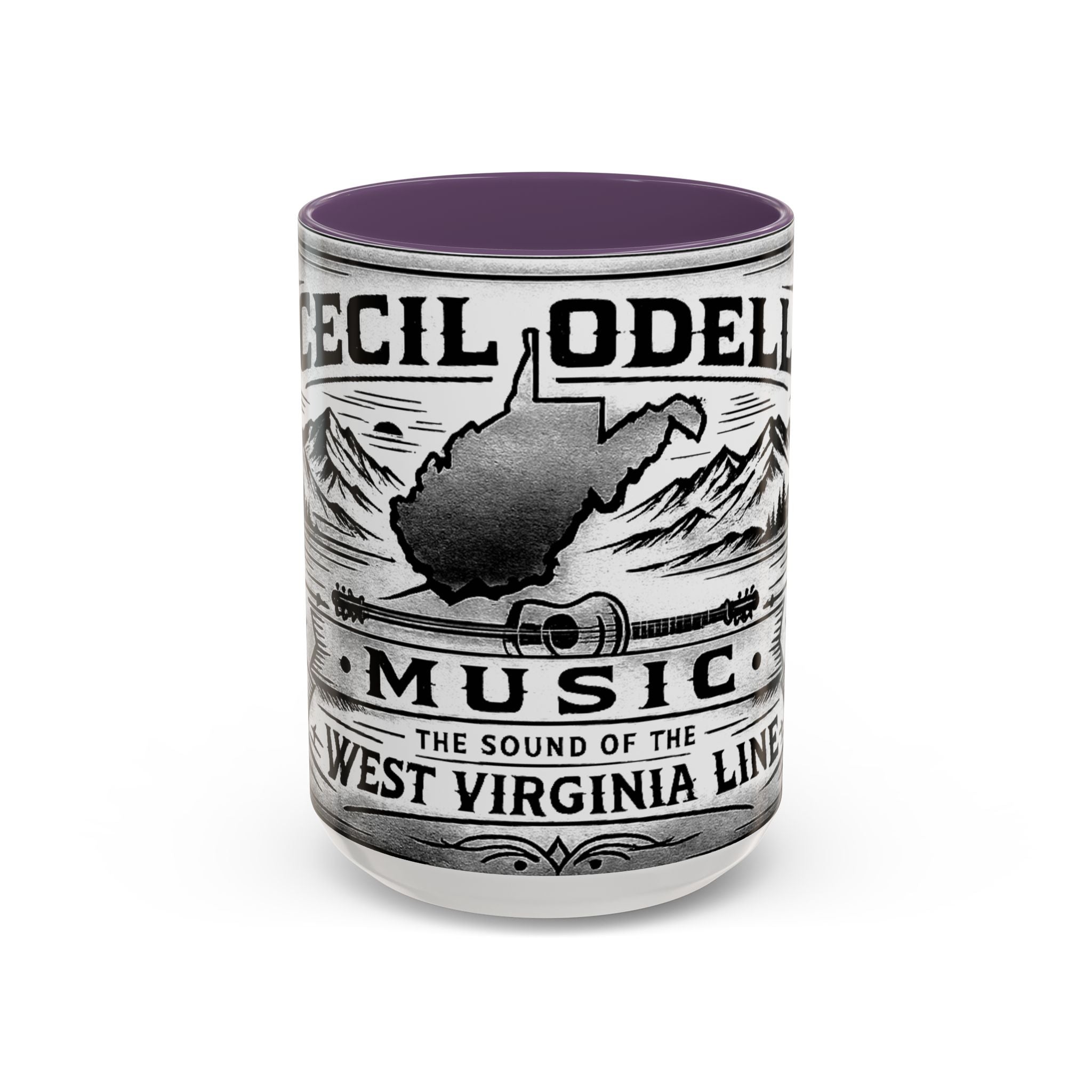 West Virginia Music Coffee Mug: 'The Sound of the West Virginia Line' Accent Mug