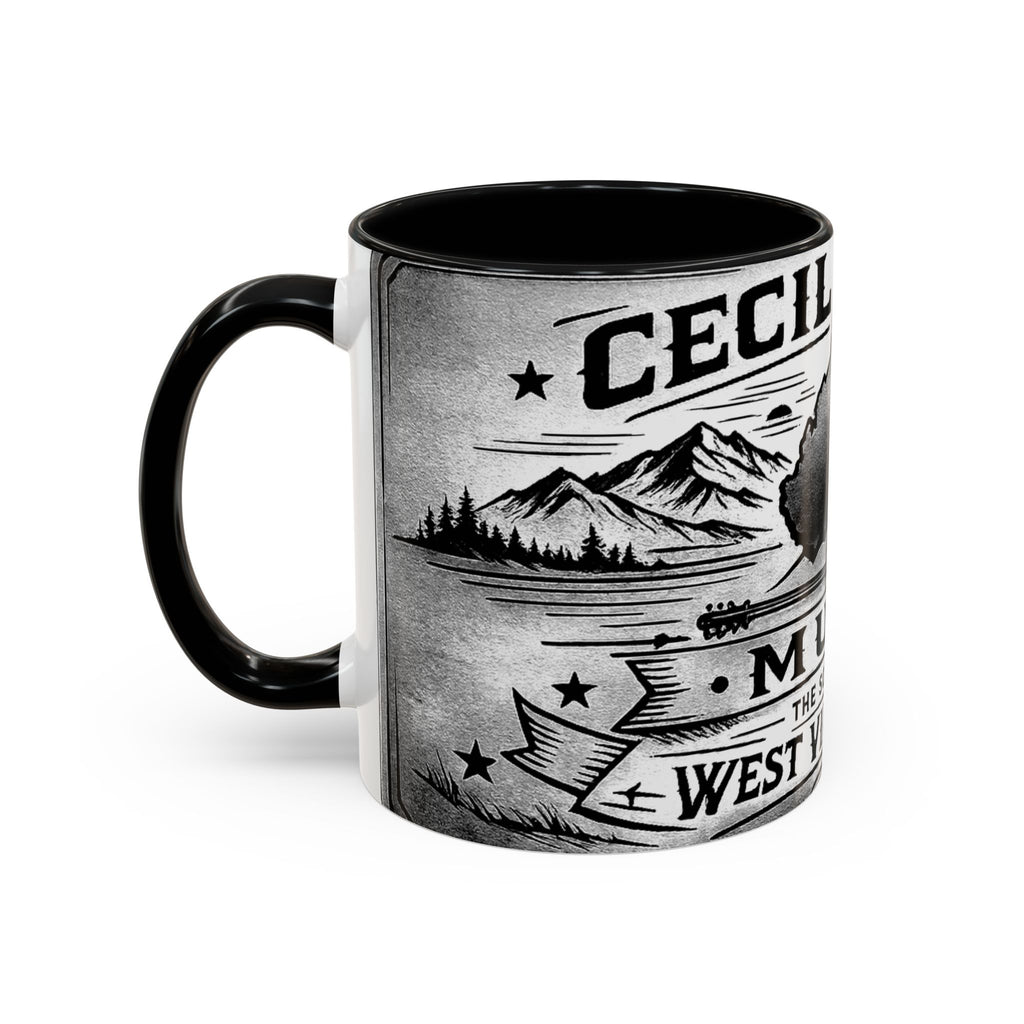 West Virginia Music Coffee Mug: 'The Sound of the West Virginia Line' Accent Mug