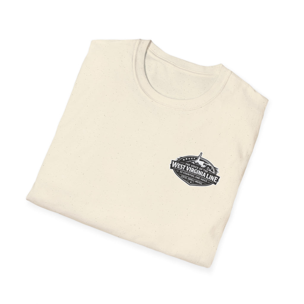 West Virginia Home T-Shirt: "Cecil Odell" Vintage Mountain Music Tee