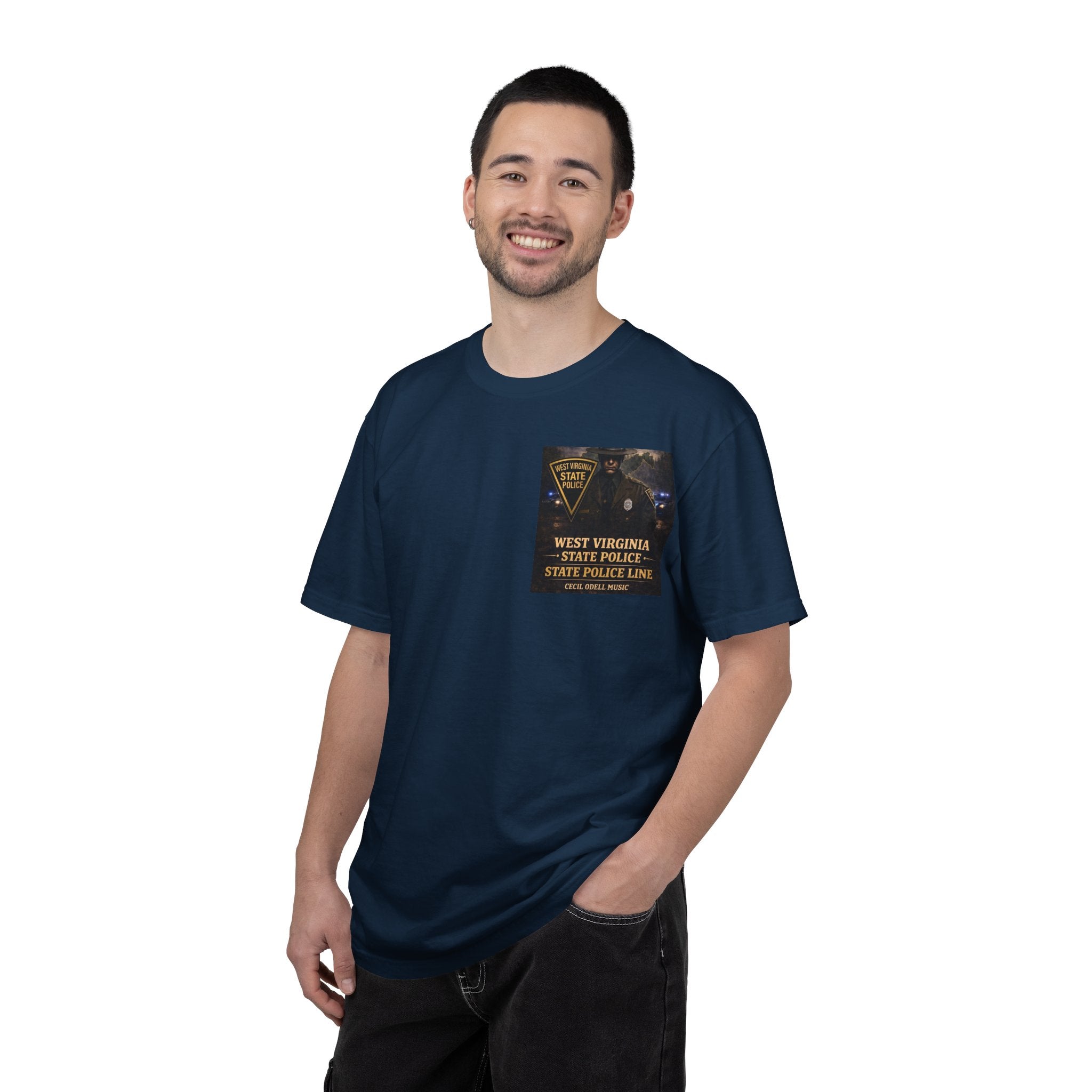 West Virginia State Police Graphic T-Shirt: 'State Police Line' Back Print