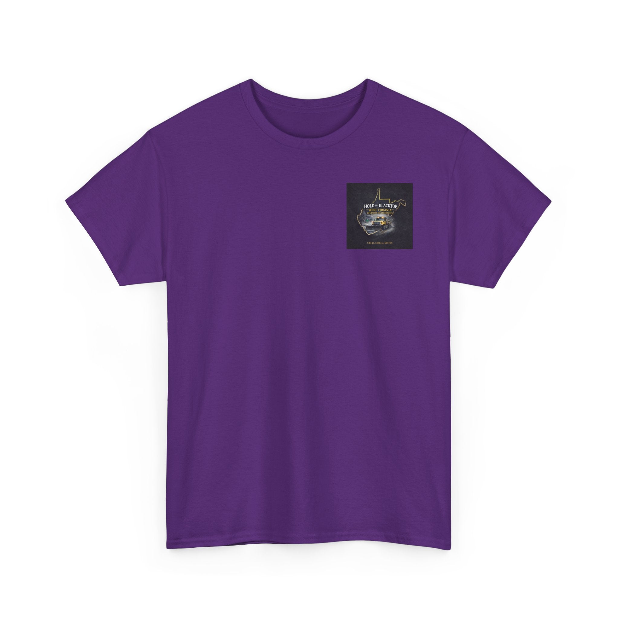 West Virginia 'Hold the Blacktop' Graphic Tee: Vintage Truck State Outline Music Shirt