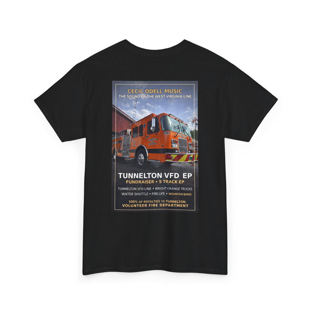 Tunnelton VFD Firetruck Tee: Volunteer Fire Department Fundraiser T-Shirt
