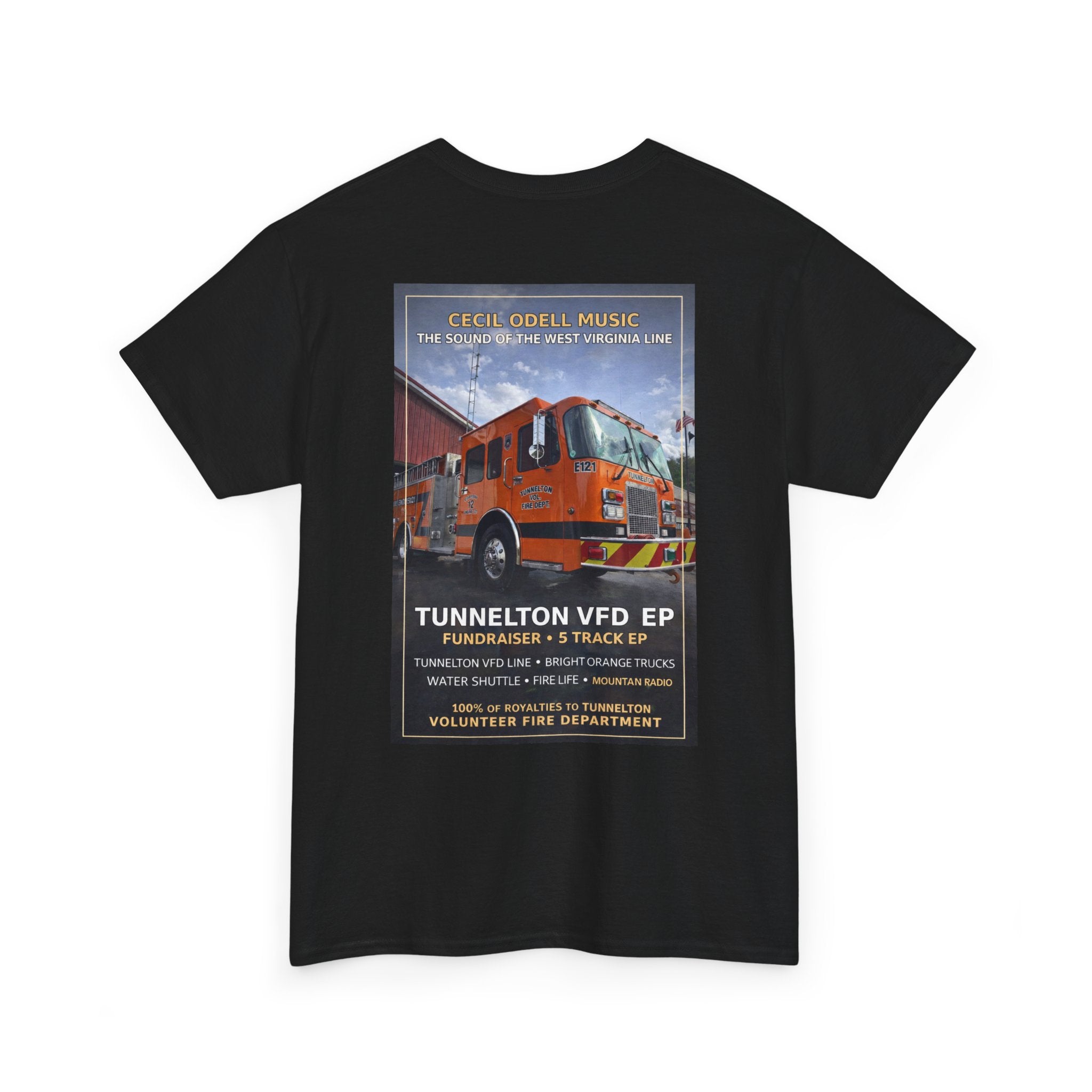 Tunnelton VFD Firetruck Tee: Volunteer Fire Department Fundraiser T-Shirt