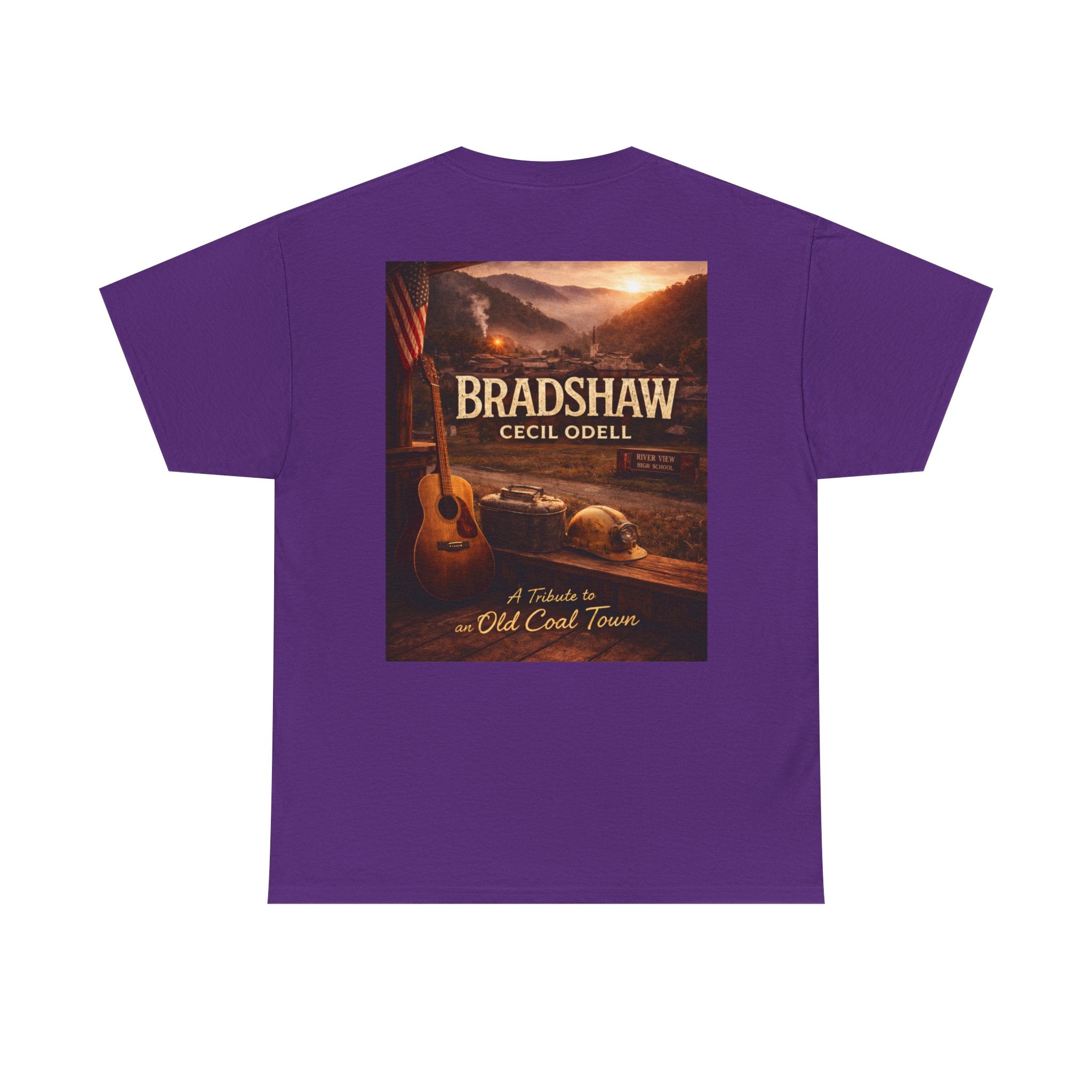 Bradshaw Cecil Odell Tribute Tee: Vintage Appalachian Guitar Poster T-Shirt