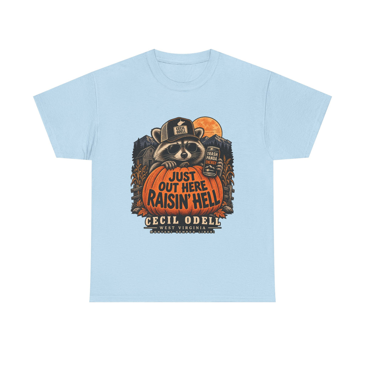 Just Out Here Raisin' Hell Halloween Tee | Cecil Odell