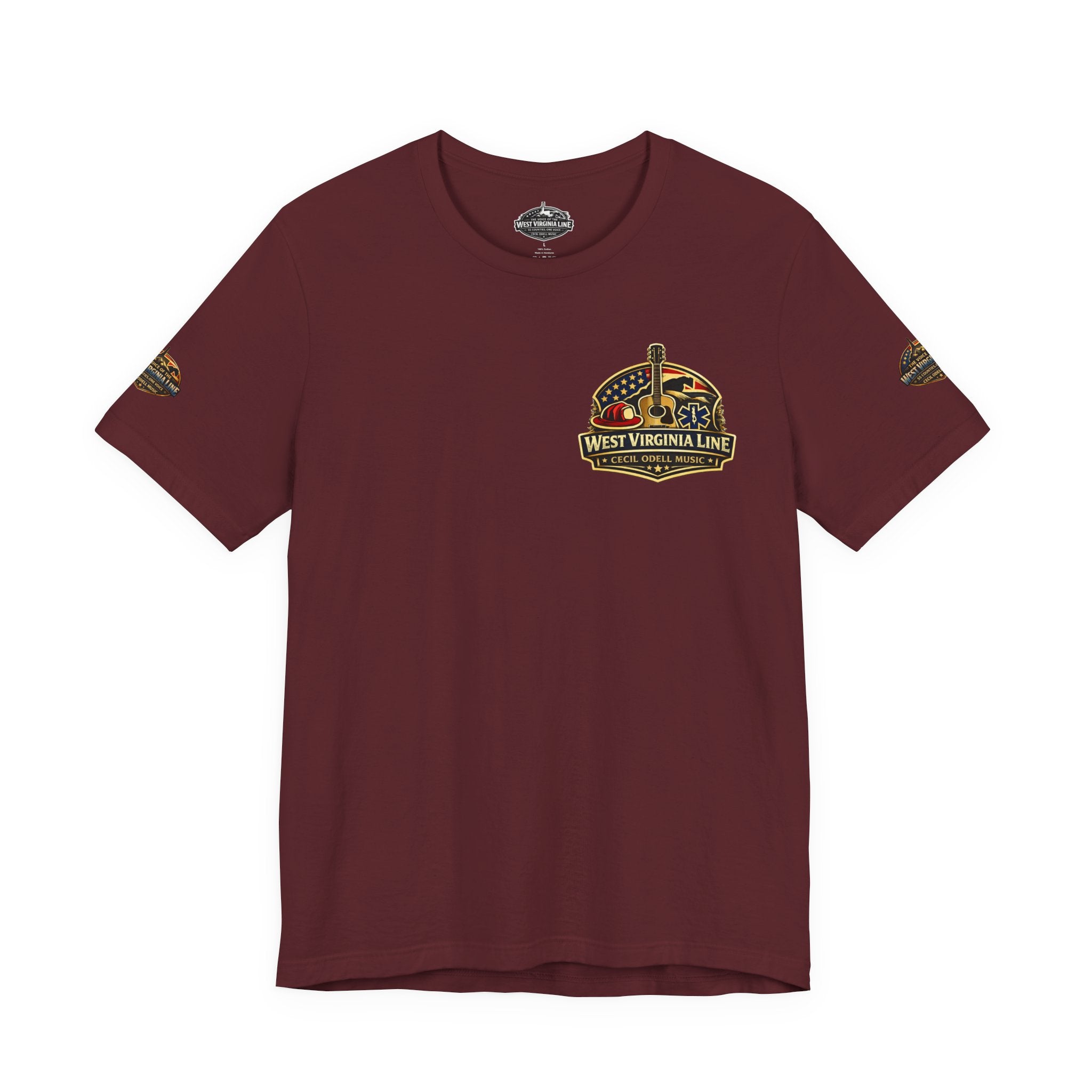 West Virginia Outlaw T-Shirt: Rustic Skull & Guns Country Graphic Tee