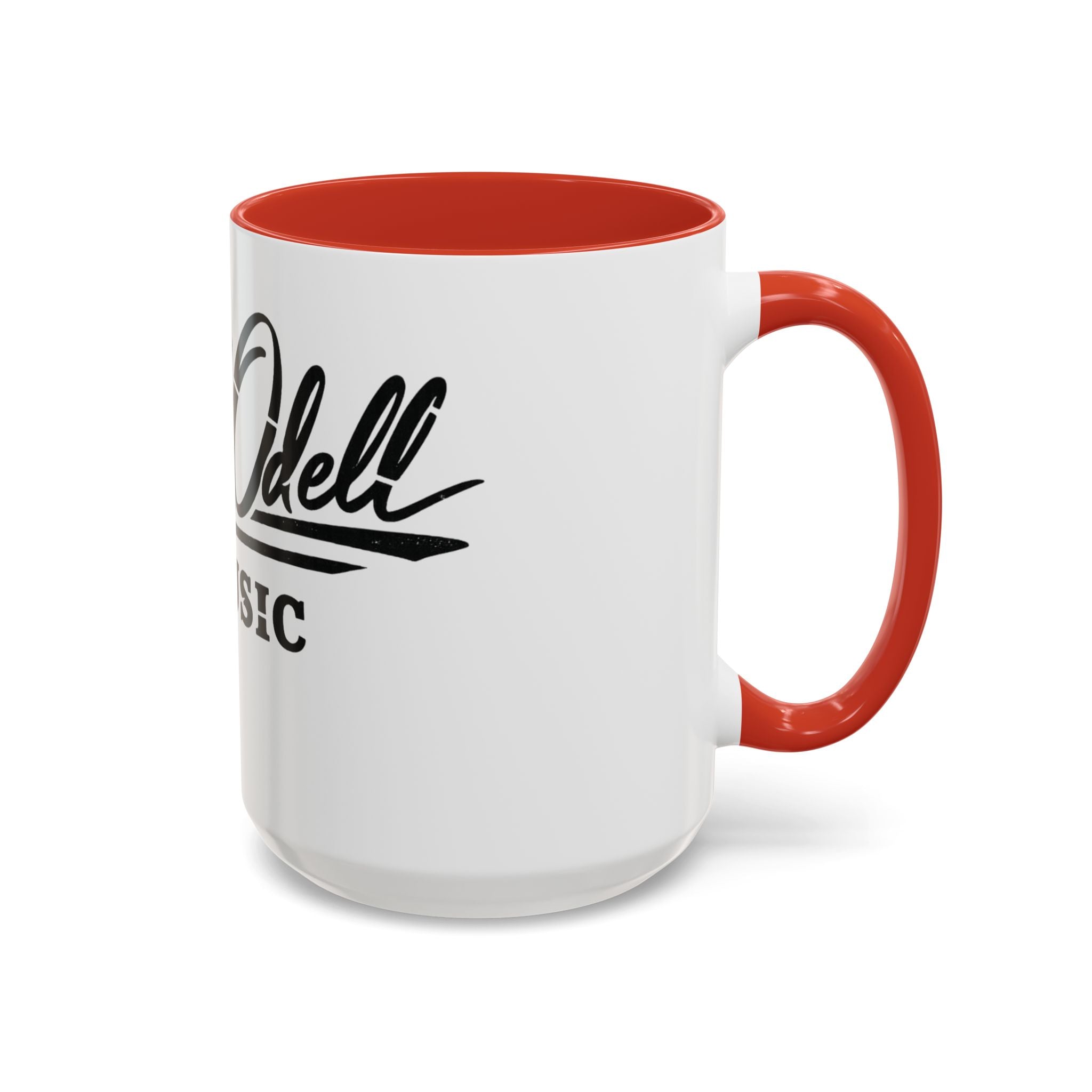 Cecil Odell Music Accent Coffee Mug: Black-Trim Musician Gift (11/15 oz)