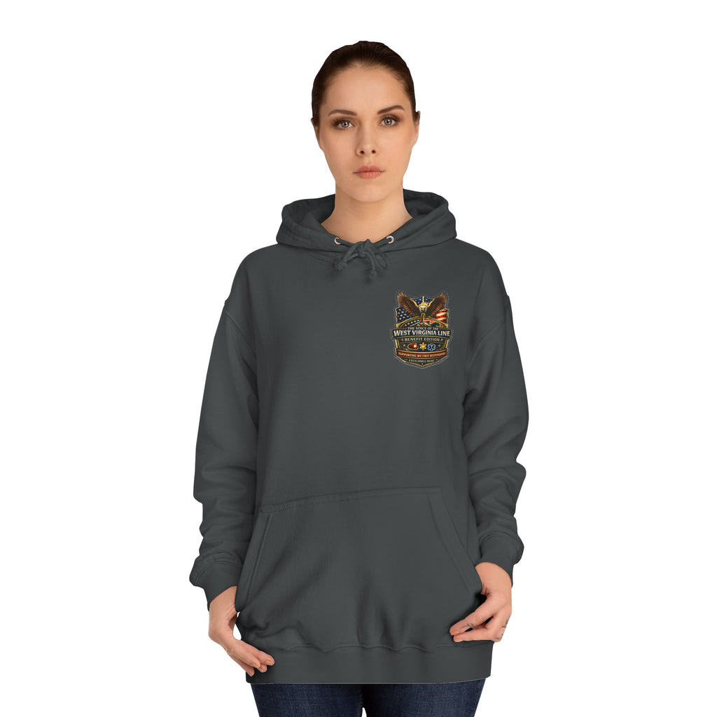 West Virginia Line Badge Hoodie: State & First Responder Tribute